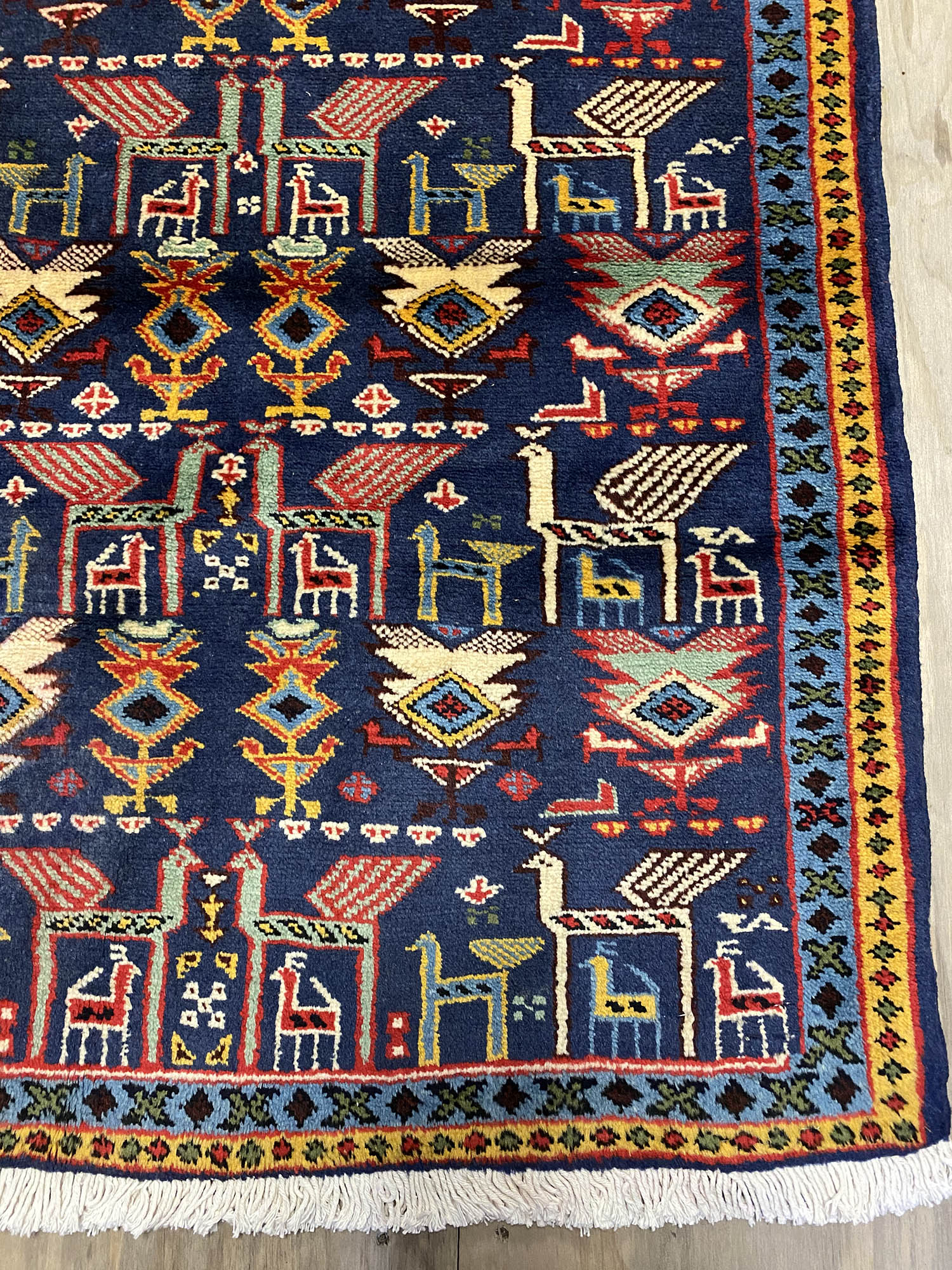 1.1x0.8M Hamedan Persian Rug - Image 3