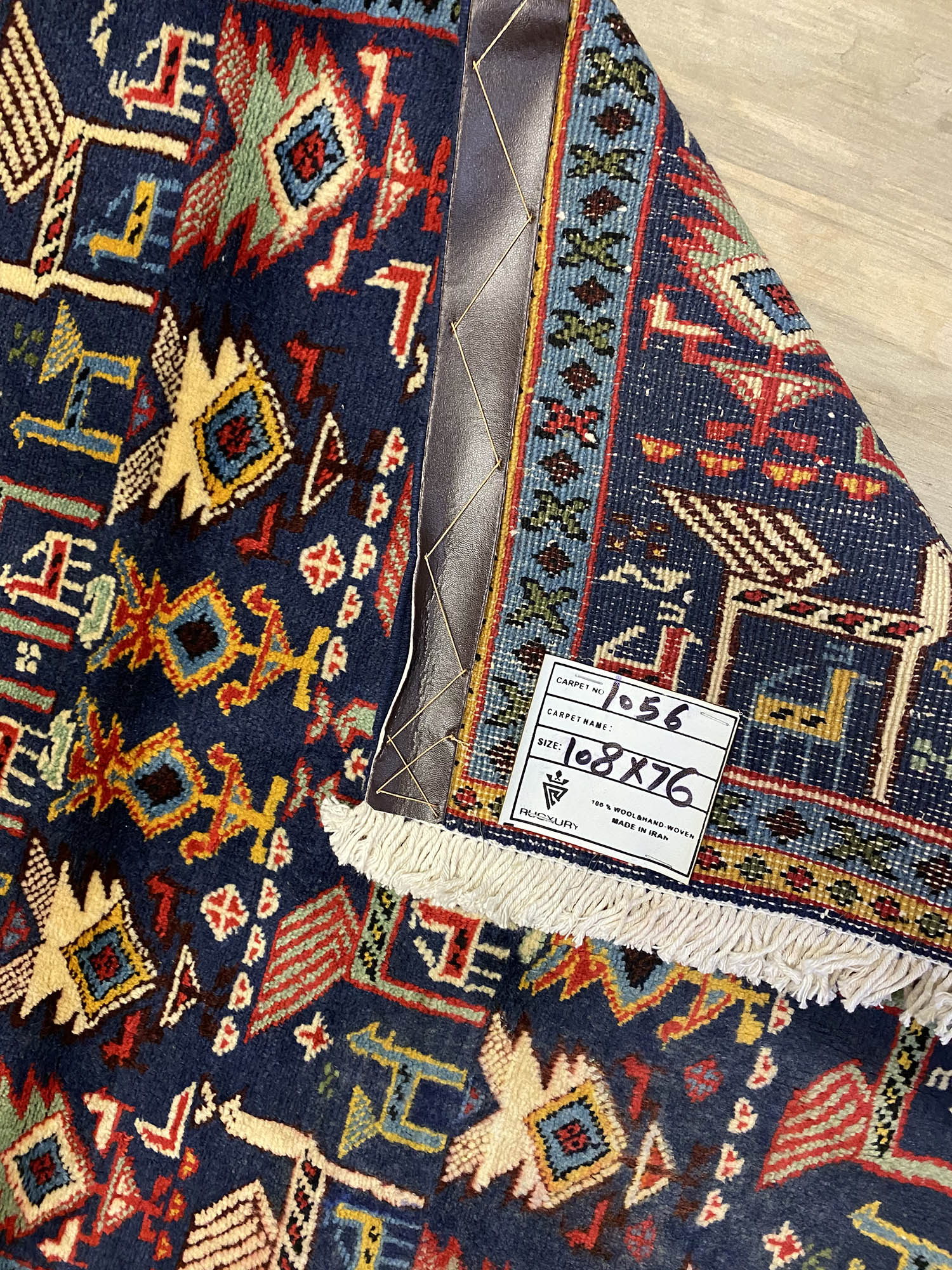 1.1x0.8M Hamedan Persian Rug - Image 5