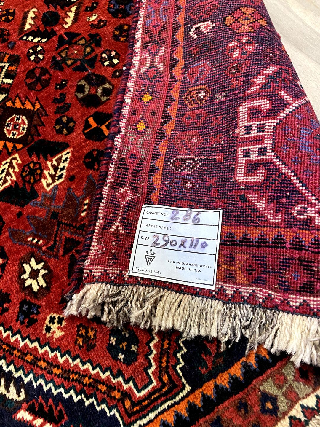 3M Qashghai Shiraz Persian Runner - Image 7
