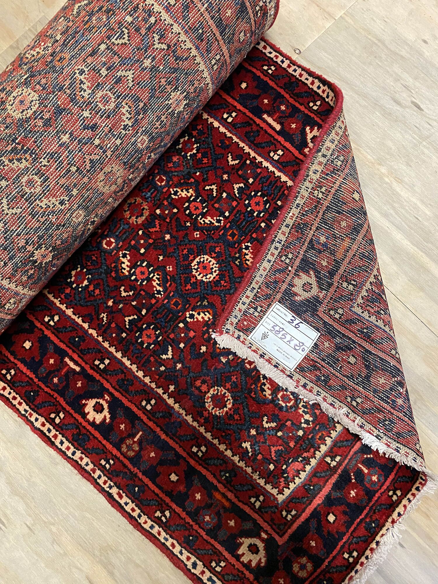 5.8m Hamedan Persian Runner (Hosseinabad) - Image 8