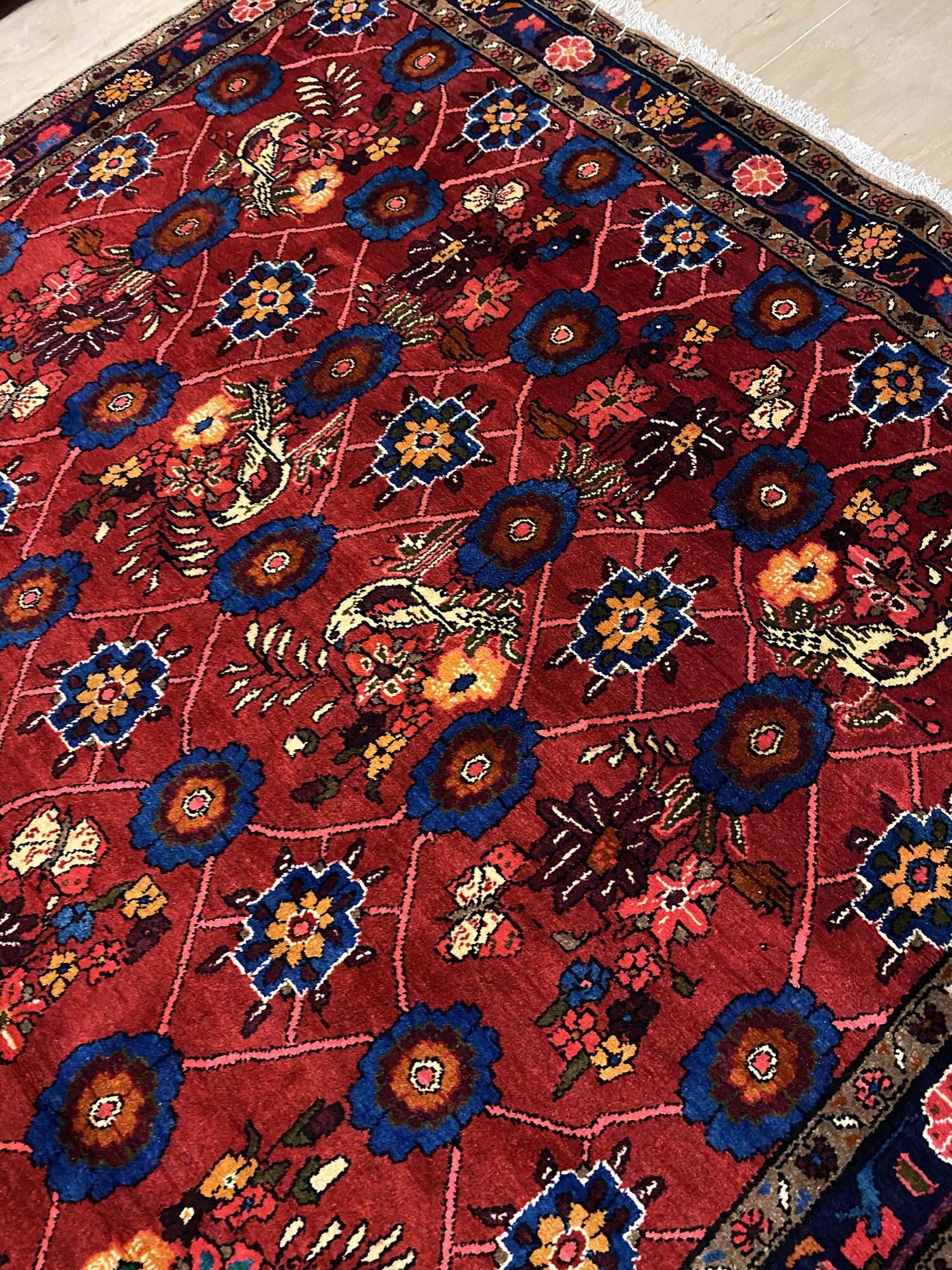 Tribal Hamedan Persian Rug - Image 7