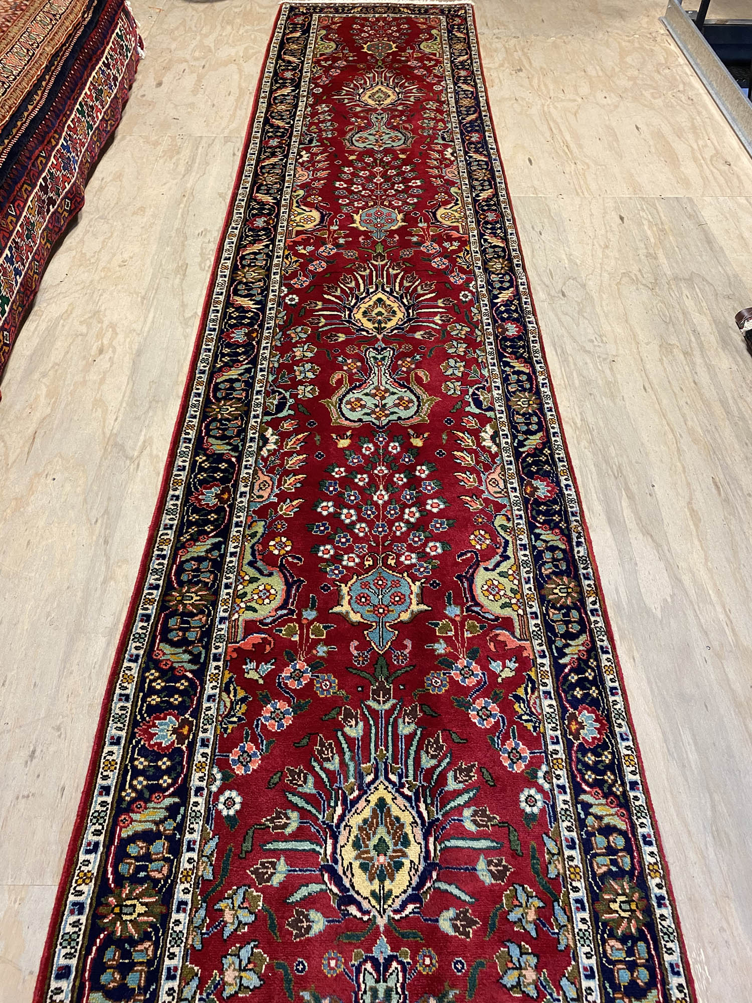 4.8M Vase Design Tabriz Persian Runner - Image 7