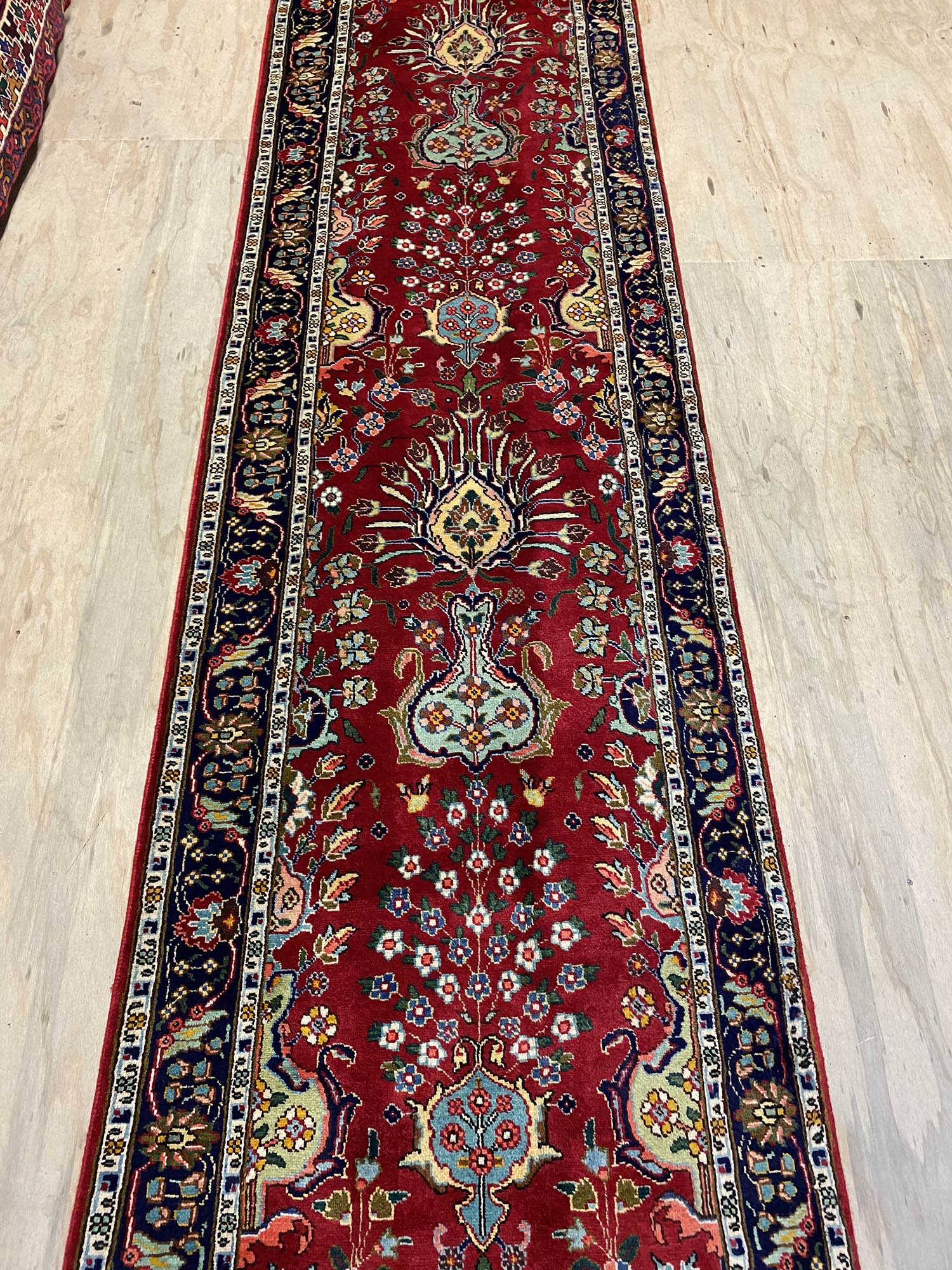 4.8M Vase Design Tabriz Persian Runner - Image 3