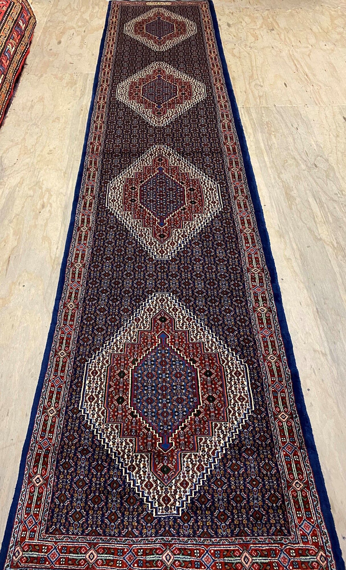 3.6M Signed Senneh Bijar Persian Runner (sanandaj) - Image 7
