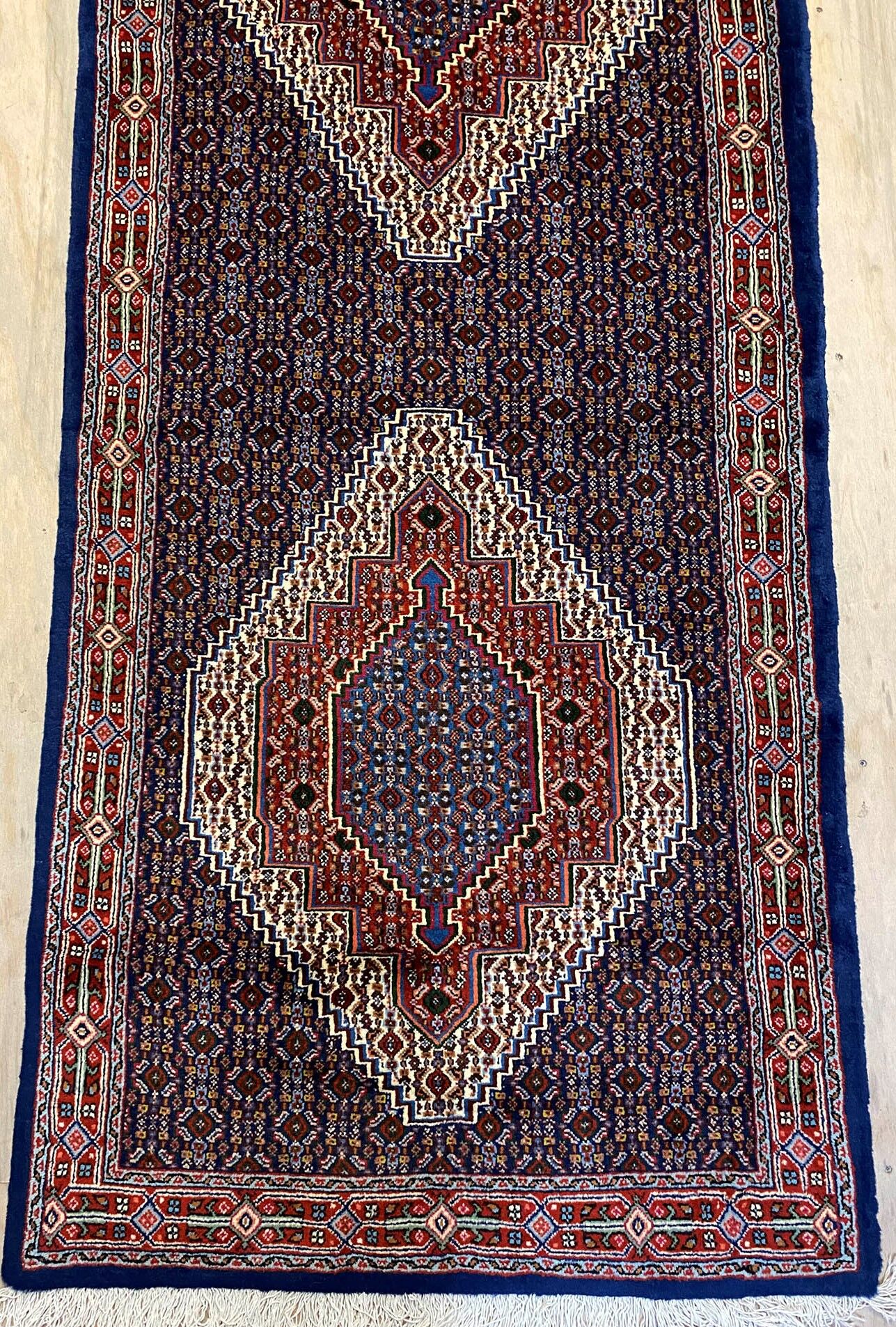 3.6M Signed Senneh Bijar Persian Runner (sanandaj) - Image 8
