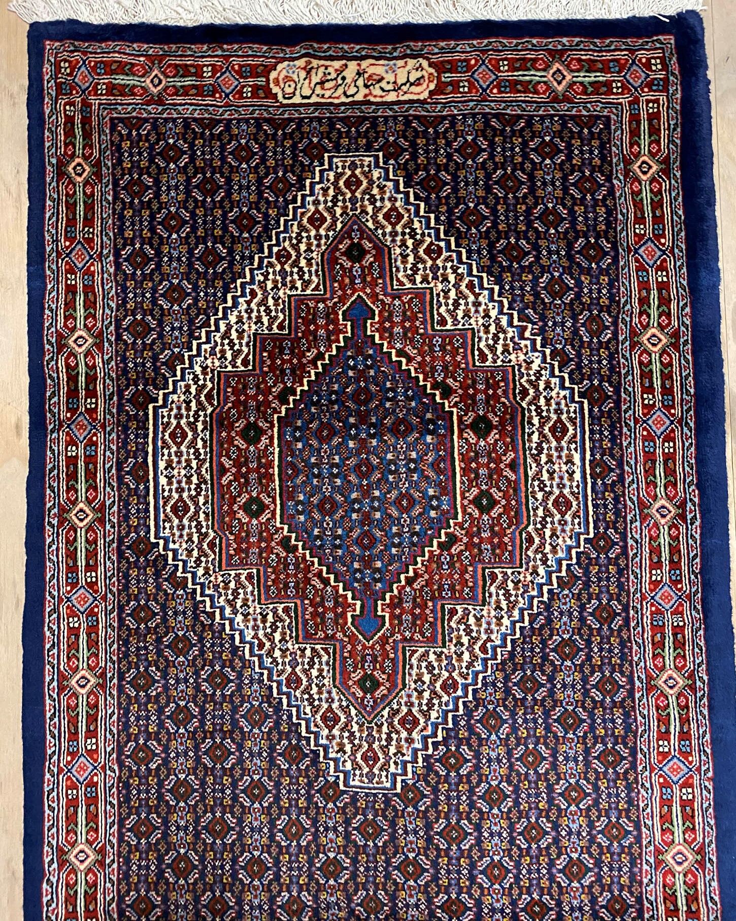 3.6M Signed Senneh Bijar Persian Runner (sanandaj) - Image 9