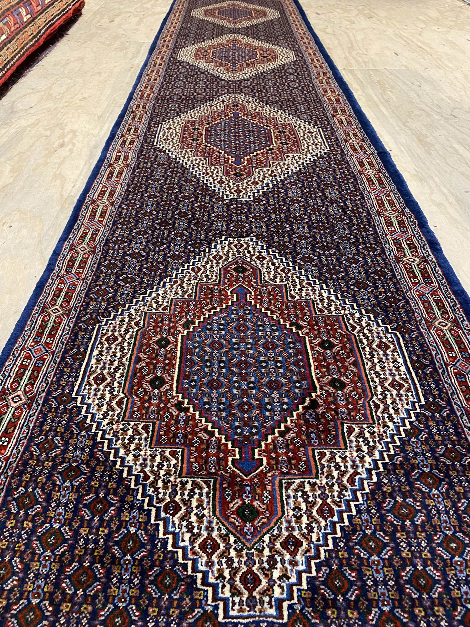 3.6M Signed Senneh Bijar Persian Runner (sanandaj)