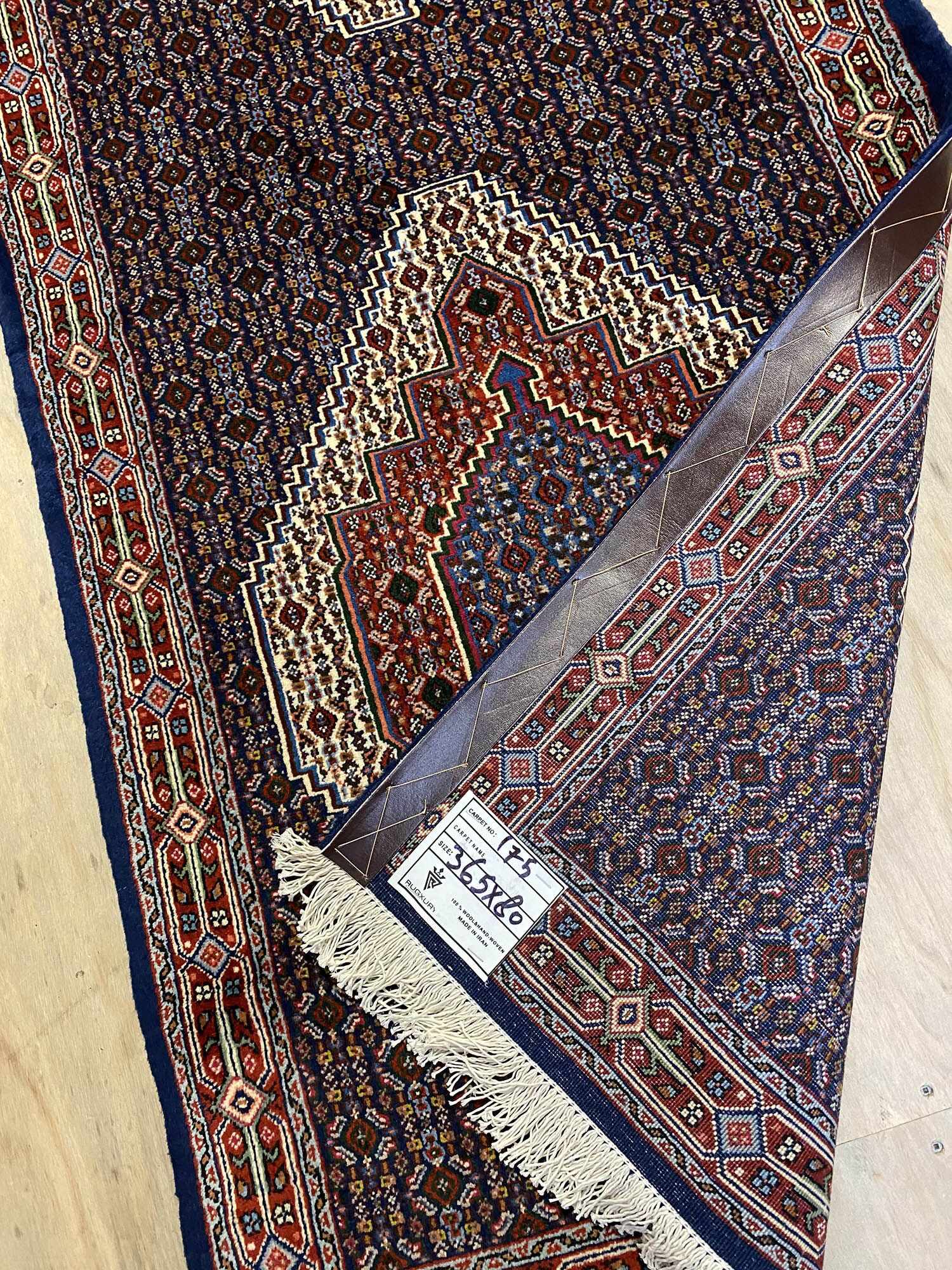 3.6M Signed Senneh Bijar Persian Runner (sanandaj) - Image 6