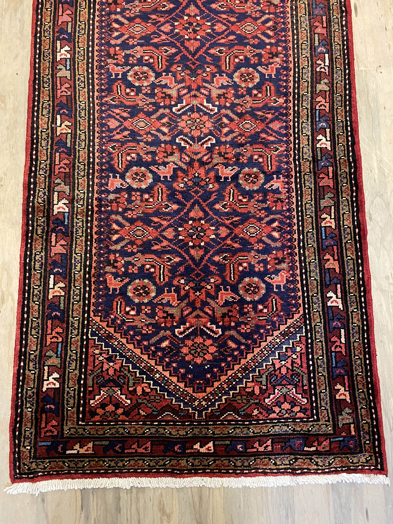 3M Antique Hamedan Persian Runner