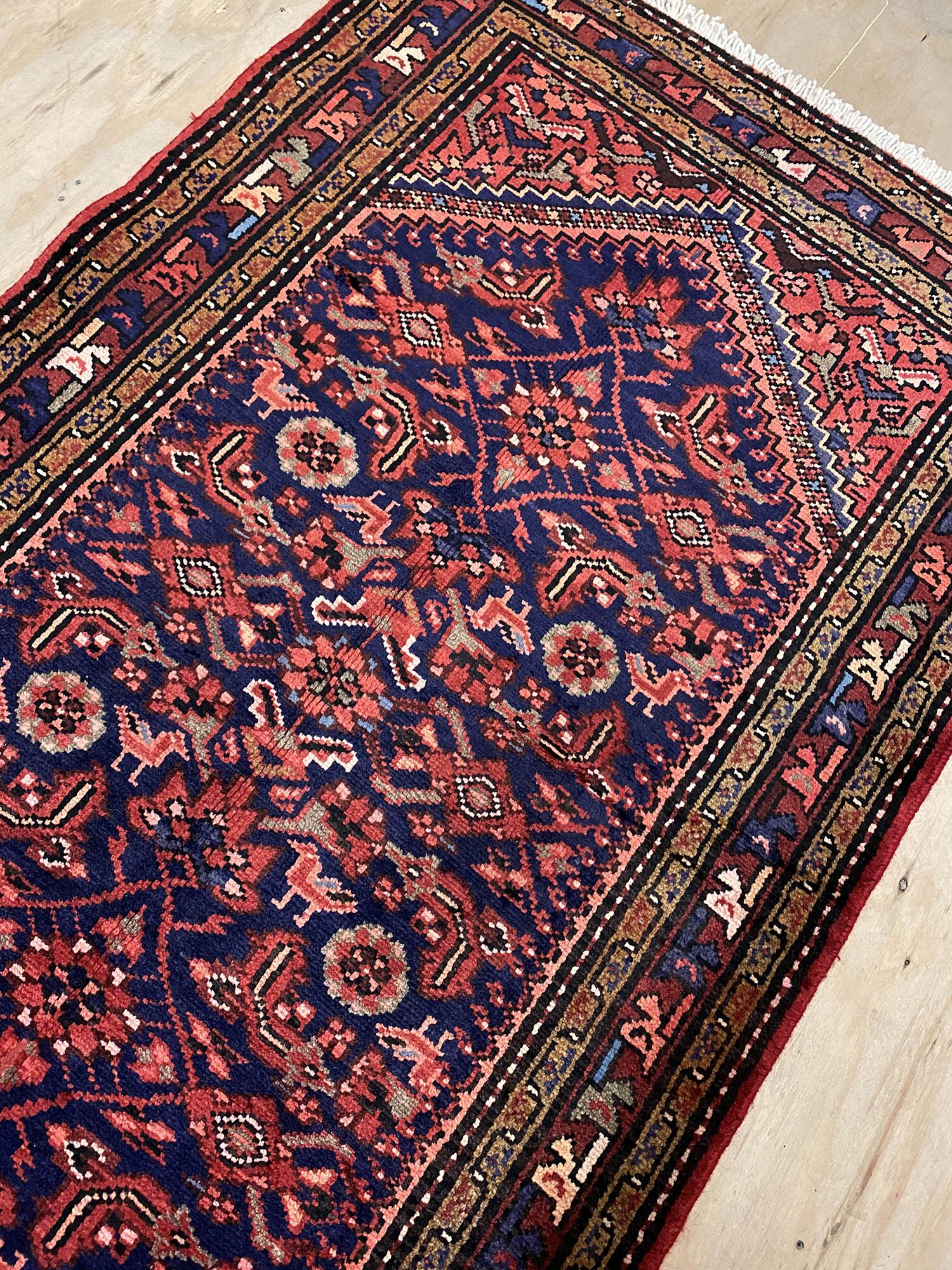 3M Antique Hamedan Persian Runner - Image 4