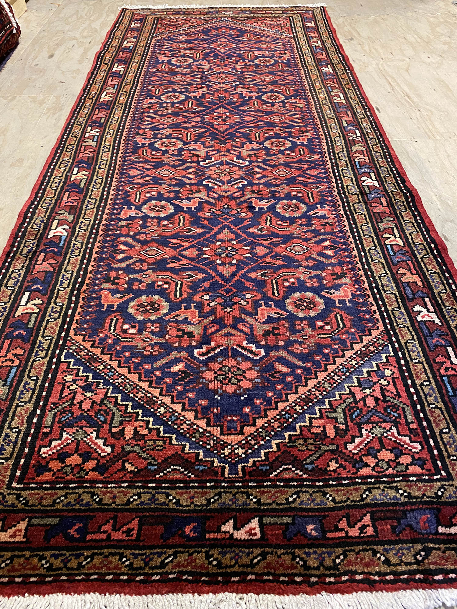 3M Antique Hamedan Persian Runner - Image 5