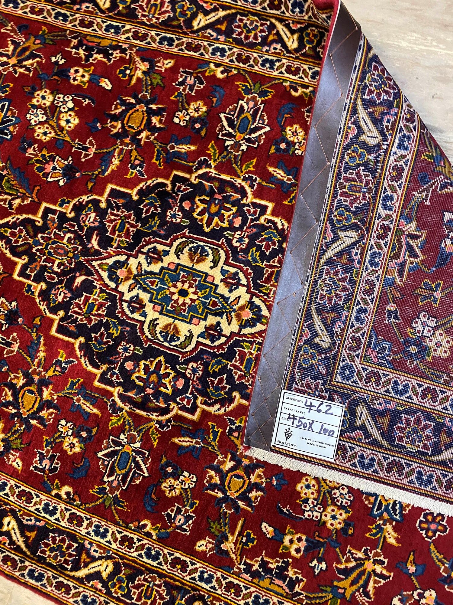 4.5 m Persian Kashan Runner - Image 6