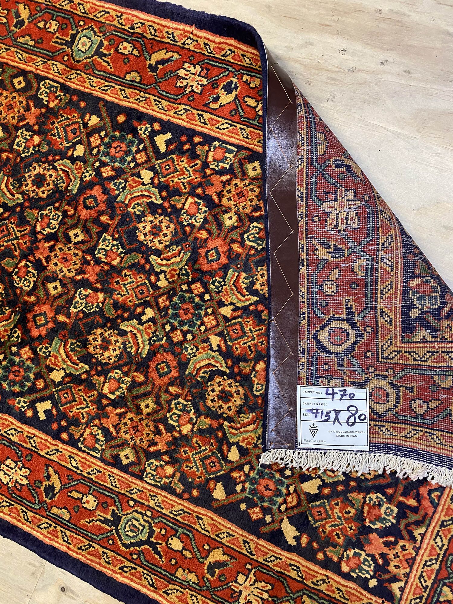 ANTIQUE 4M Handmade Hamedan Runner(45Years Old) - Image 5