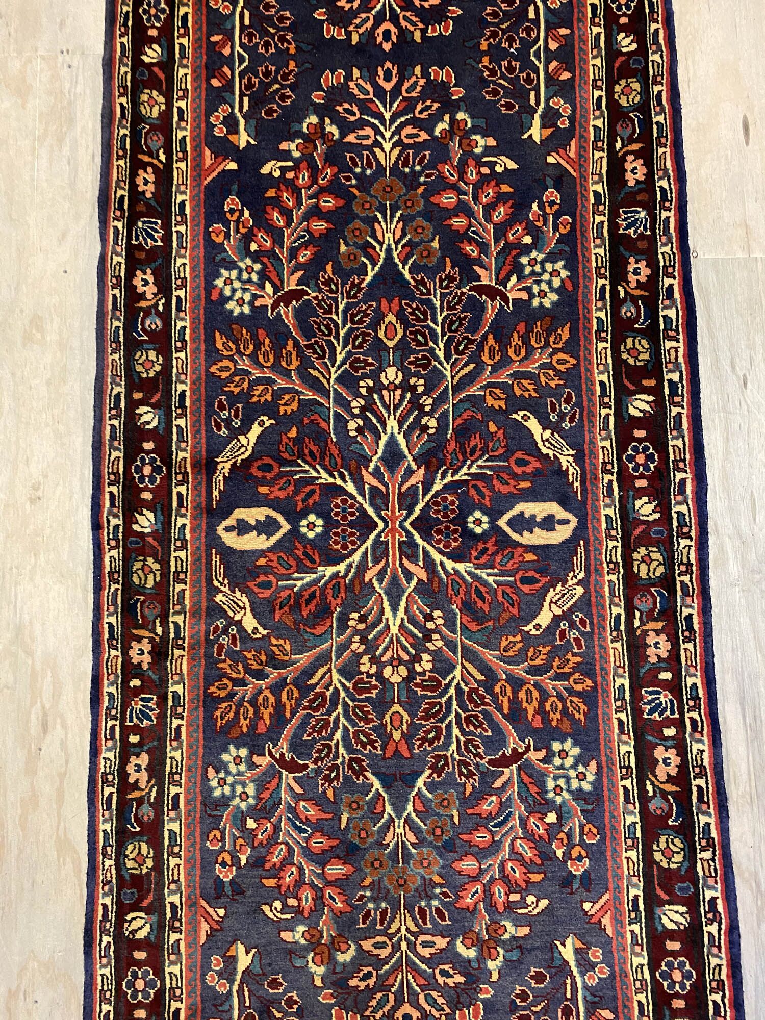 4M Long Tribal Handmade Hamedan Runner - Image 9