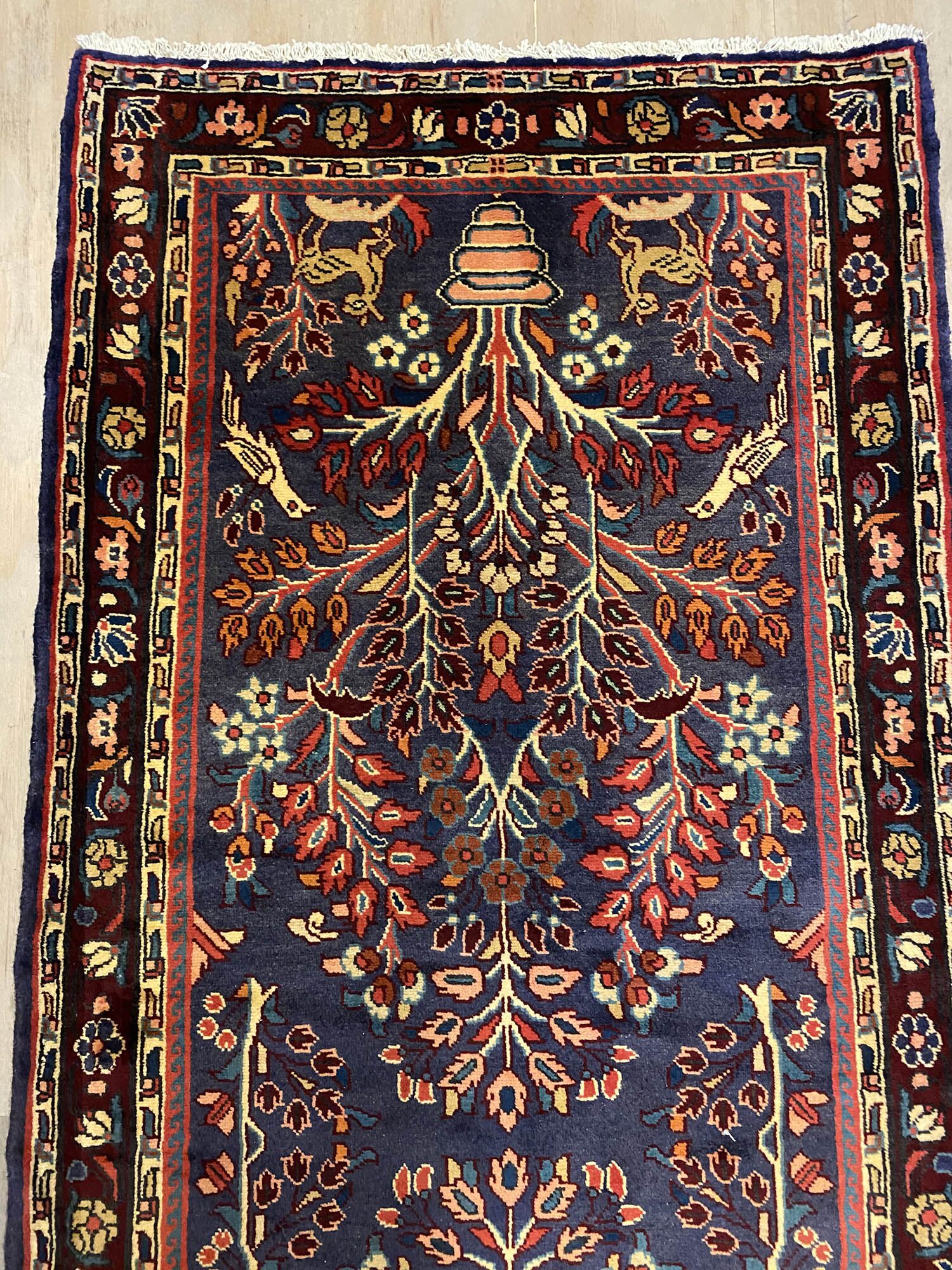 4M Long Tribal Handmade Hamedan Runner - Image 4