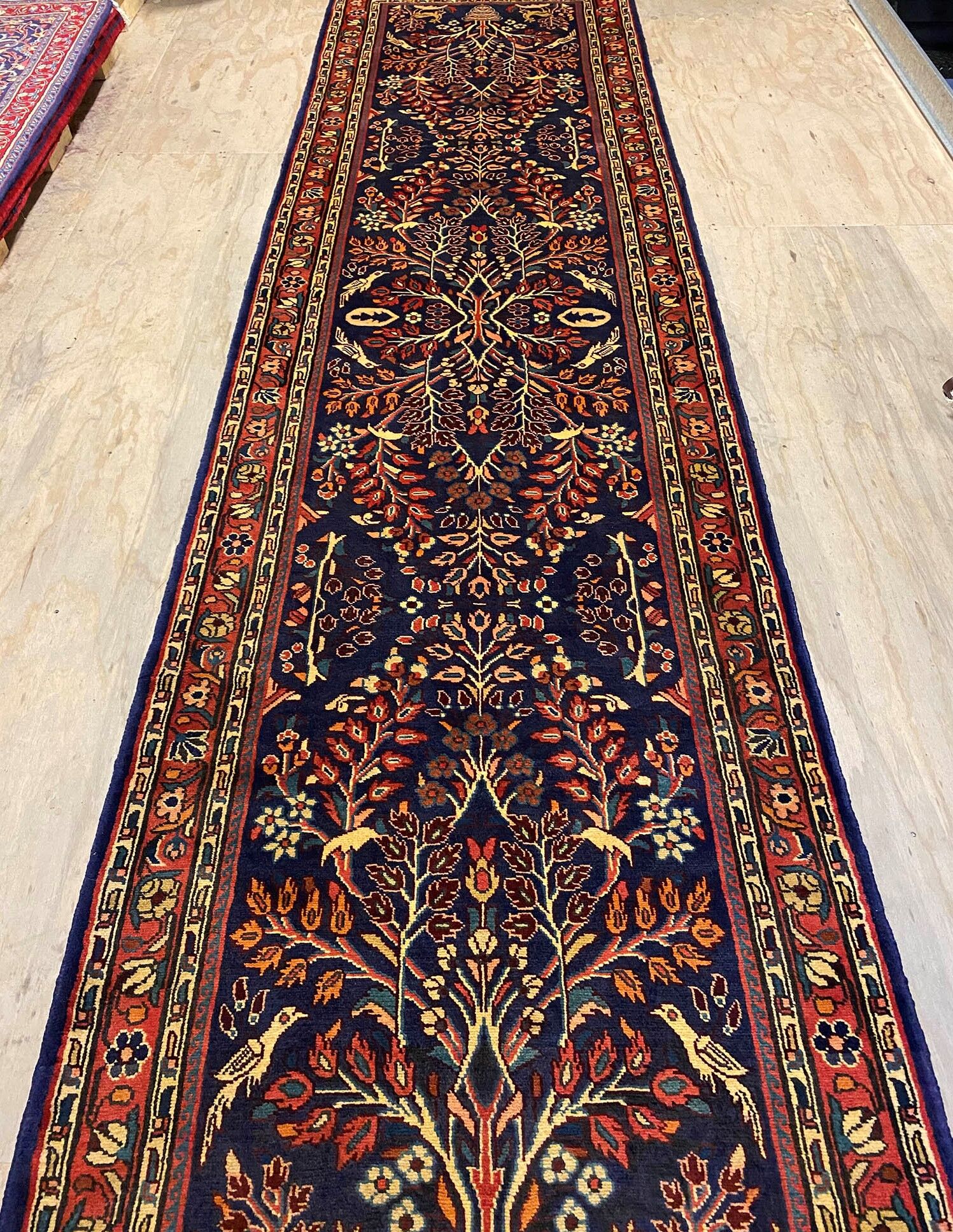 4.1M Long Tribal Handmade Hamedan Runner - Image 8