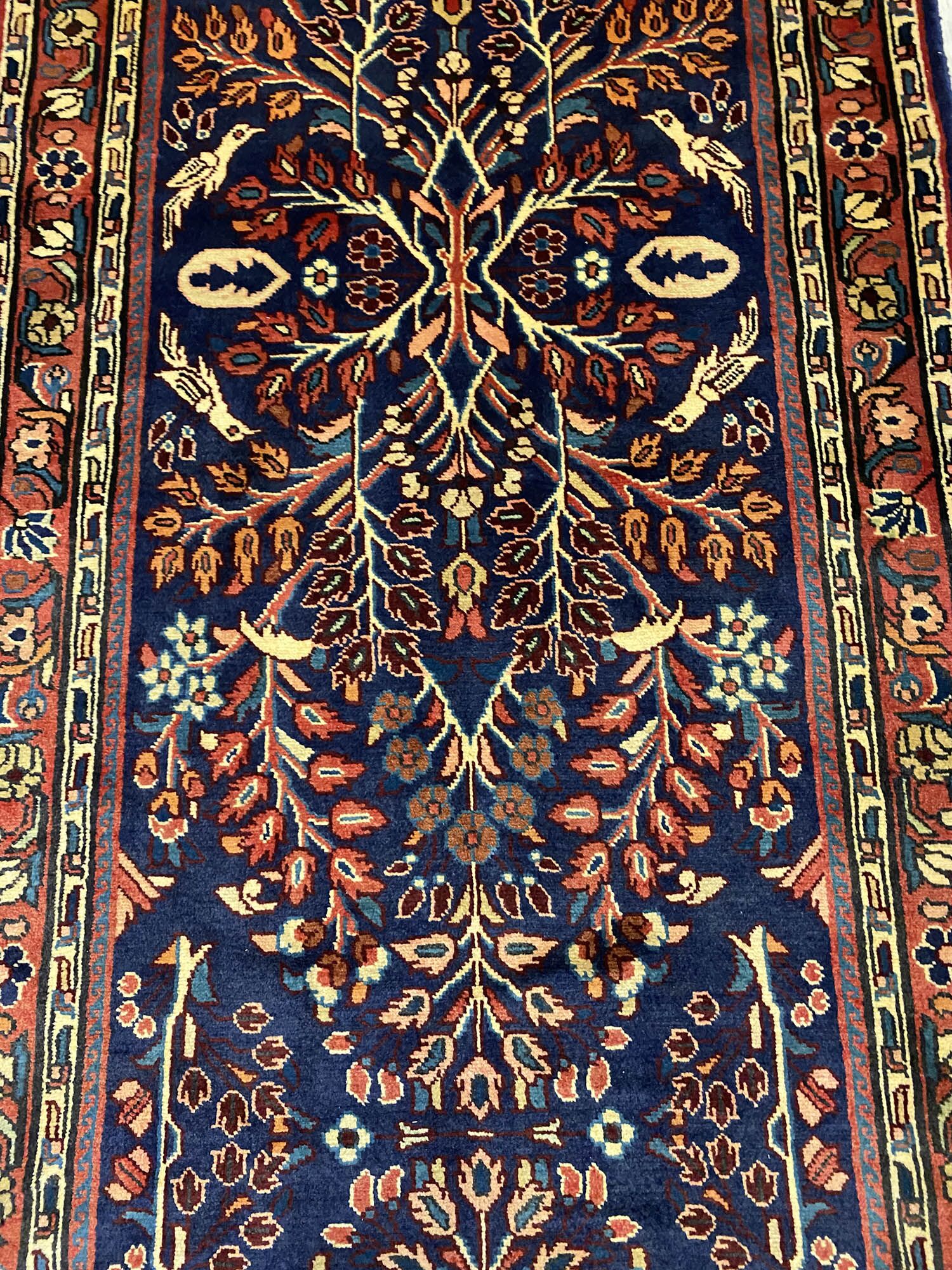 4.1M Long Tribal Handmade Hamedan Runner - Image 5