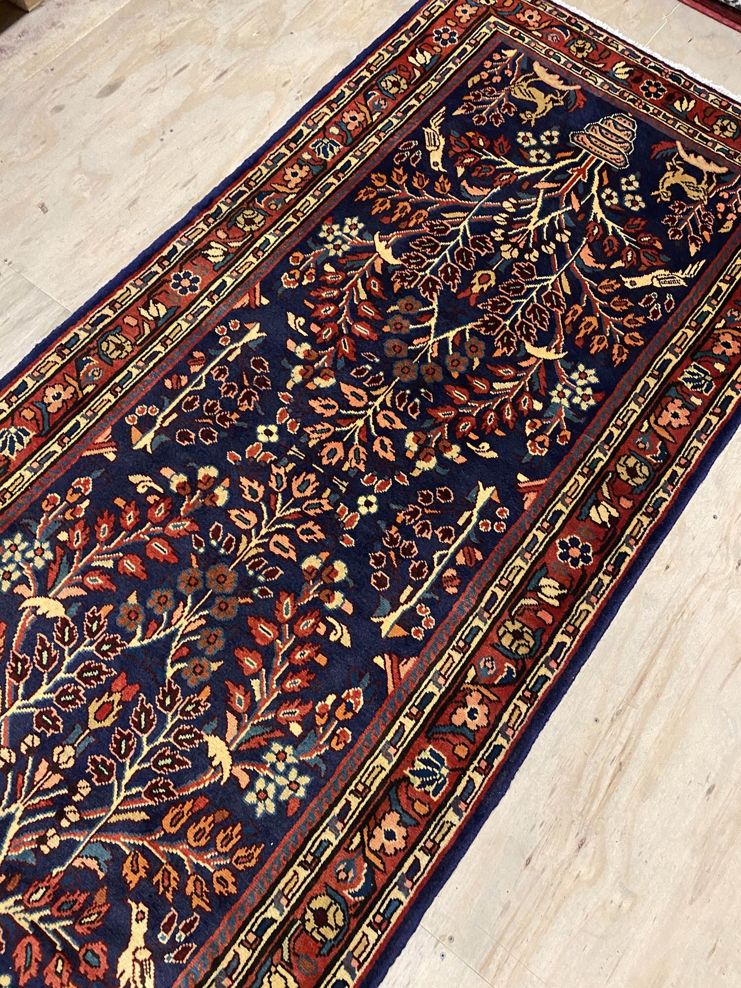 4.1M Long Tribal Handmade Hamedan Runner - Image 6