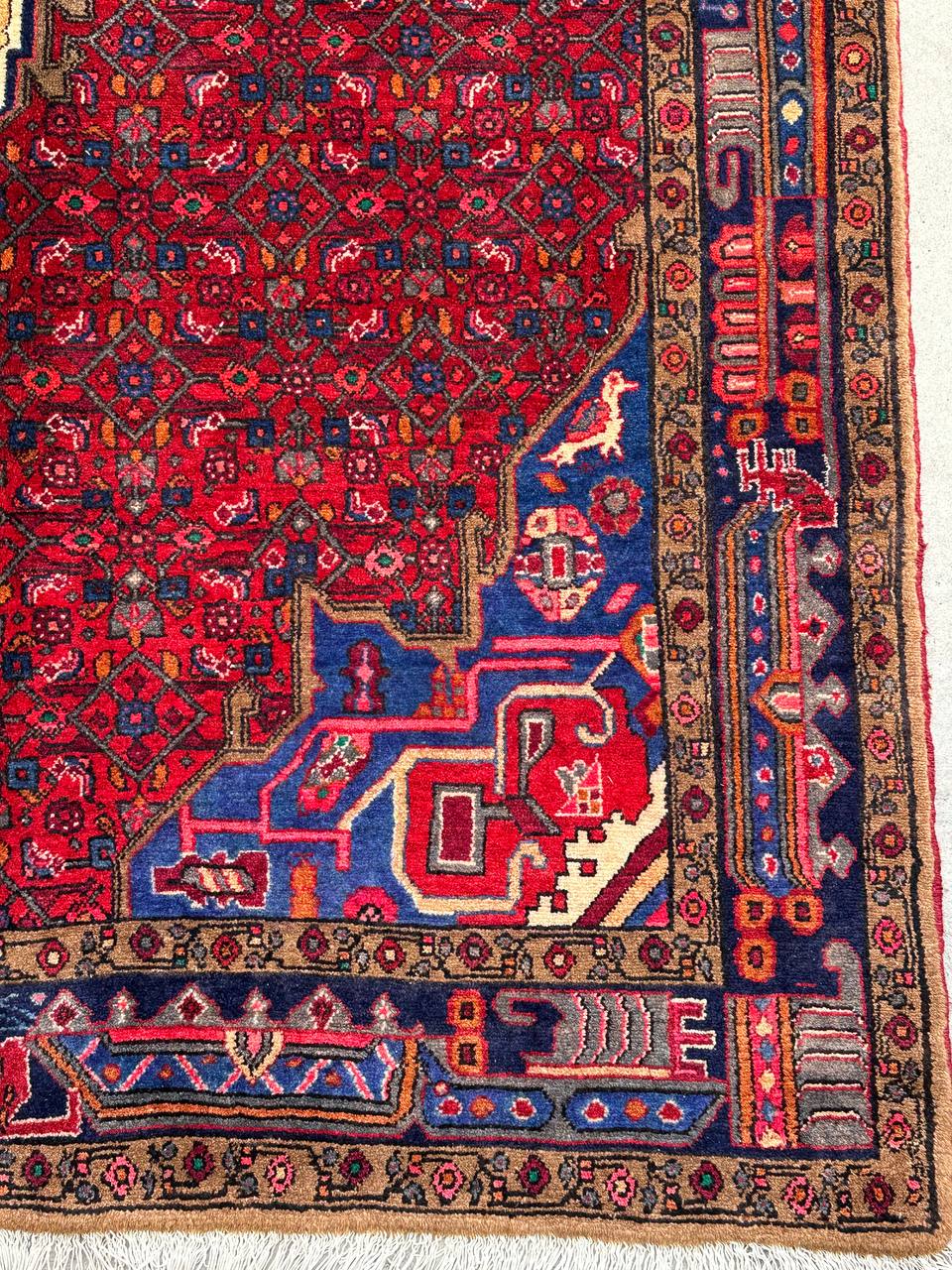 2.8x1.5M Hamedan Persian Rug - Image 7