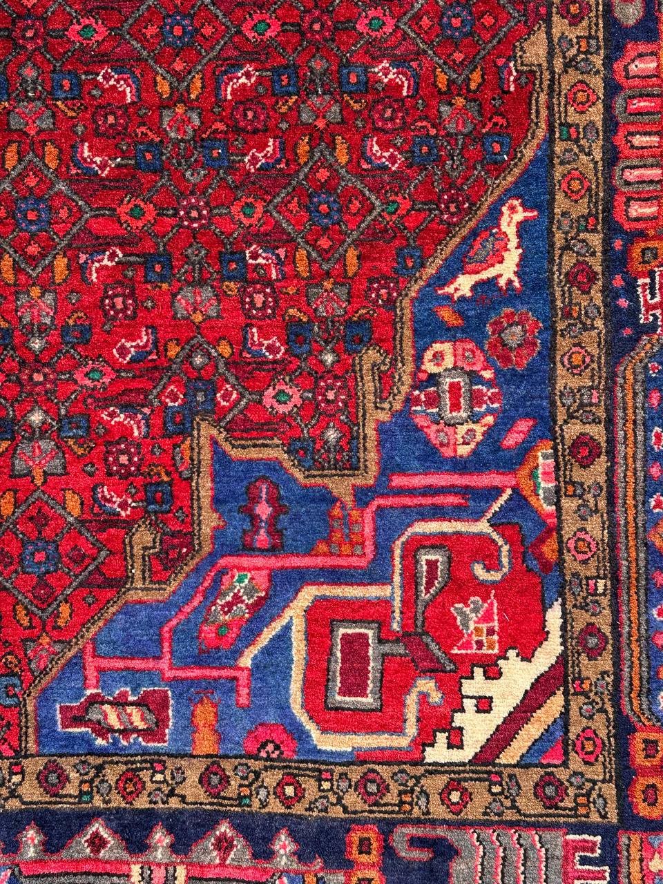 2.8x1.5M Hamedan Persian Rug - Image 3