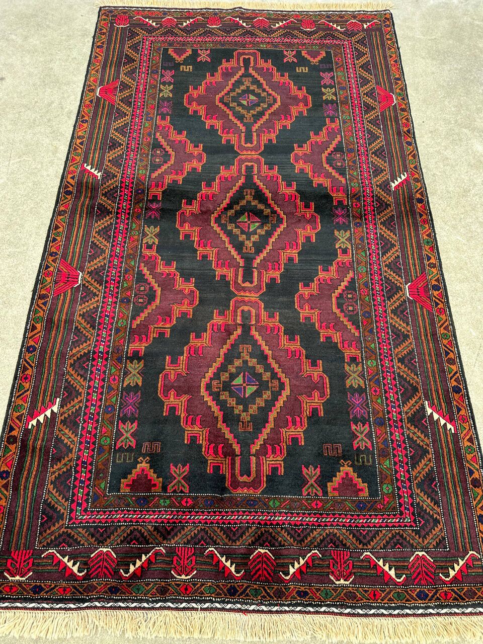 2.1x1.2M Persian Balouchi Rug - Image 2