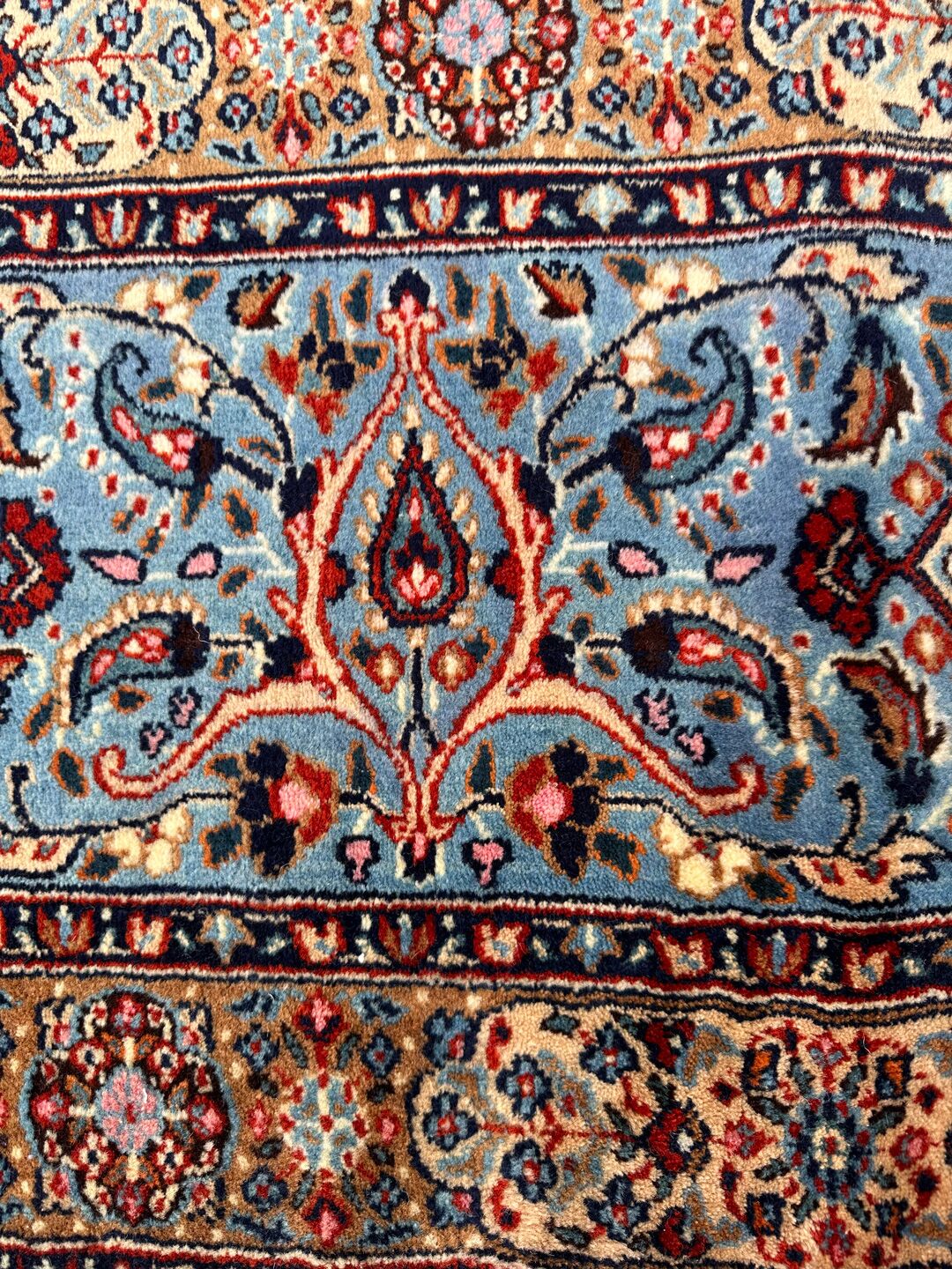 4.3x3.1M Signed Masterpiece Mood Persian Rug (Wool&Silk 60 Raj) - Image 7
