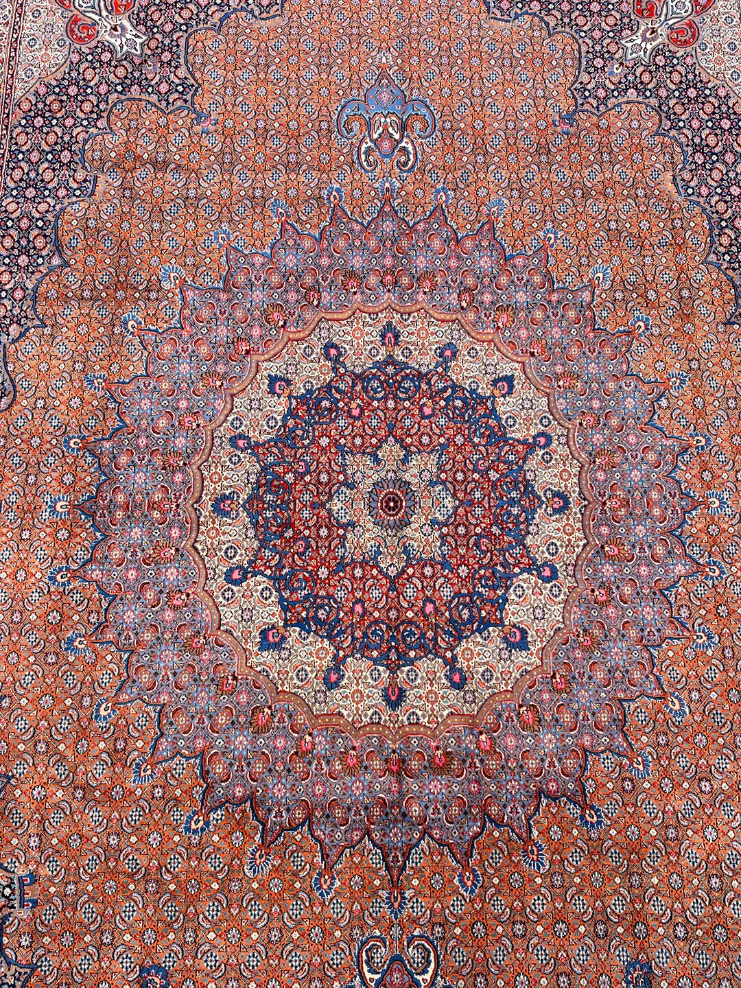 4.3x3.1M Signed Masterpiece Mood Persian Rug (Wool&Silk 60 Raj) - Image 6