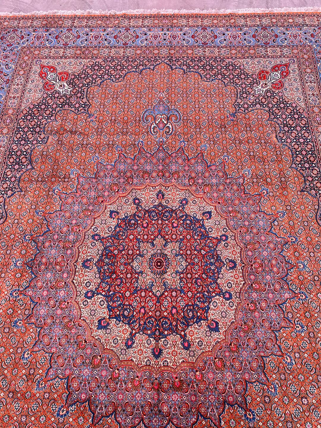 4.3x3.1M Signed Masterpiece Mood Persian Rug (Wool&Silk 60 Raj) - Image 8