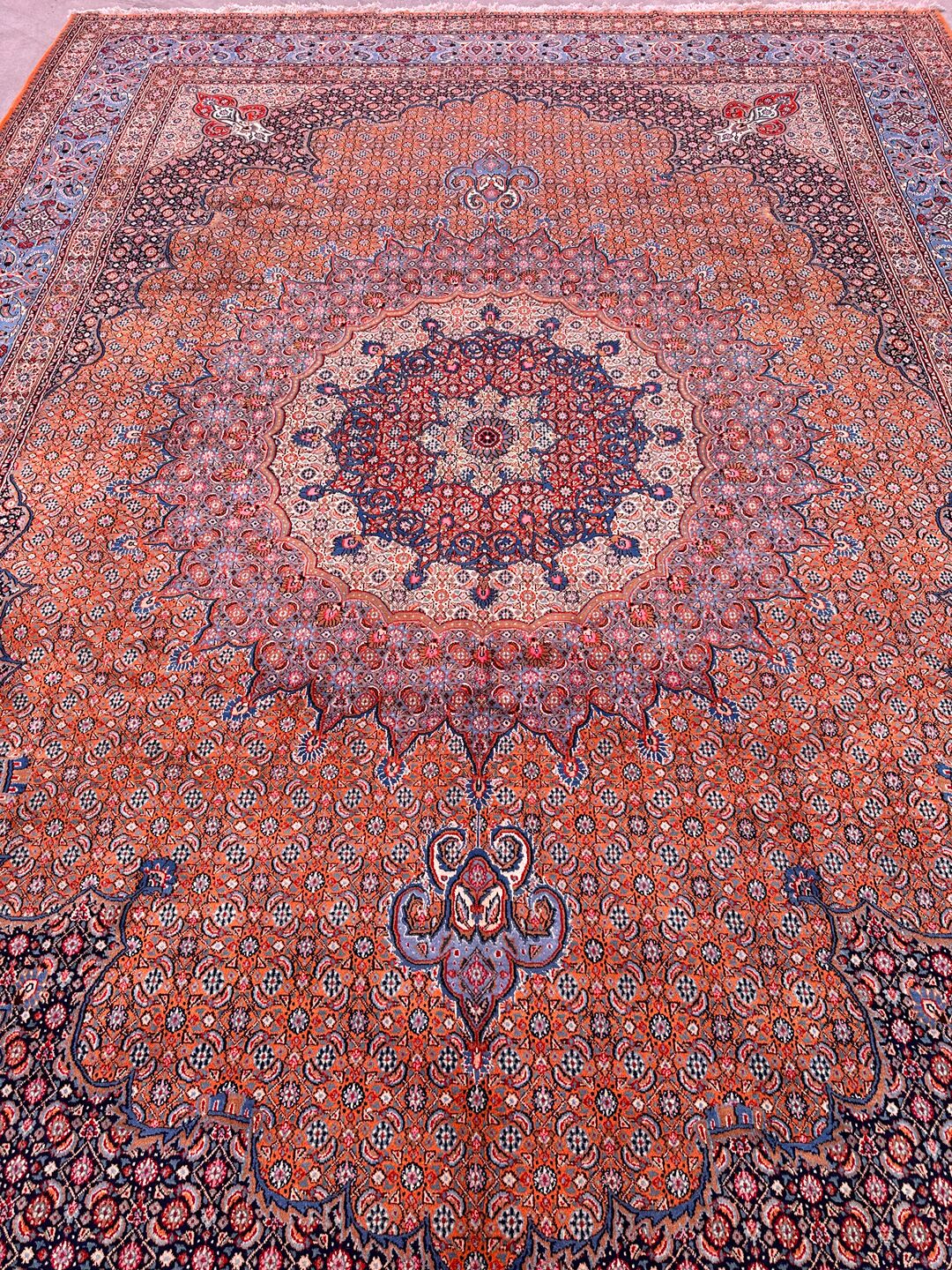 4.3x3.1M Signed Masterpiece Mood Persian Rug (Wool&Silk 60 Raj) - Image 15