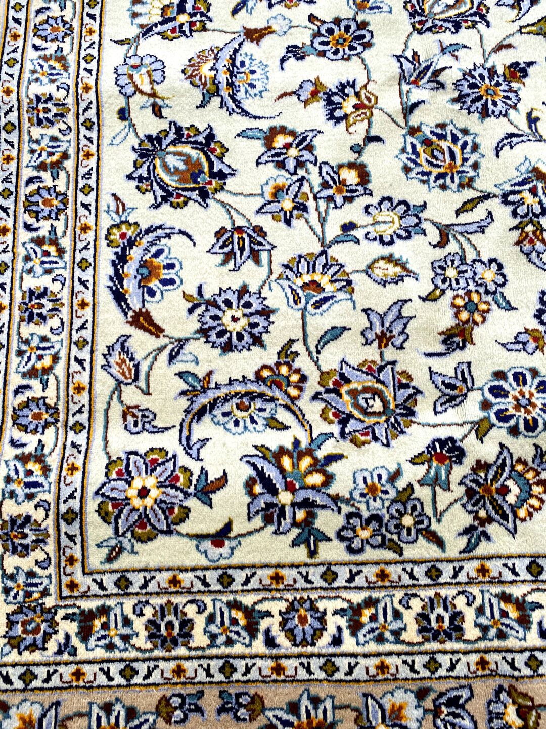 4x3M Royal Beige Persian Kashan Rug - Image 8
