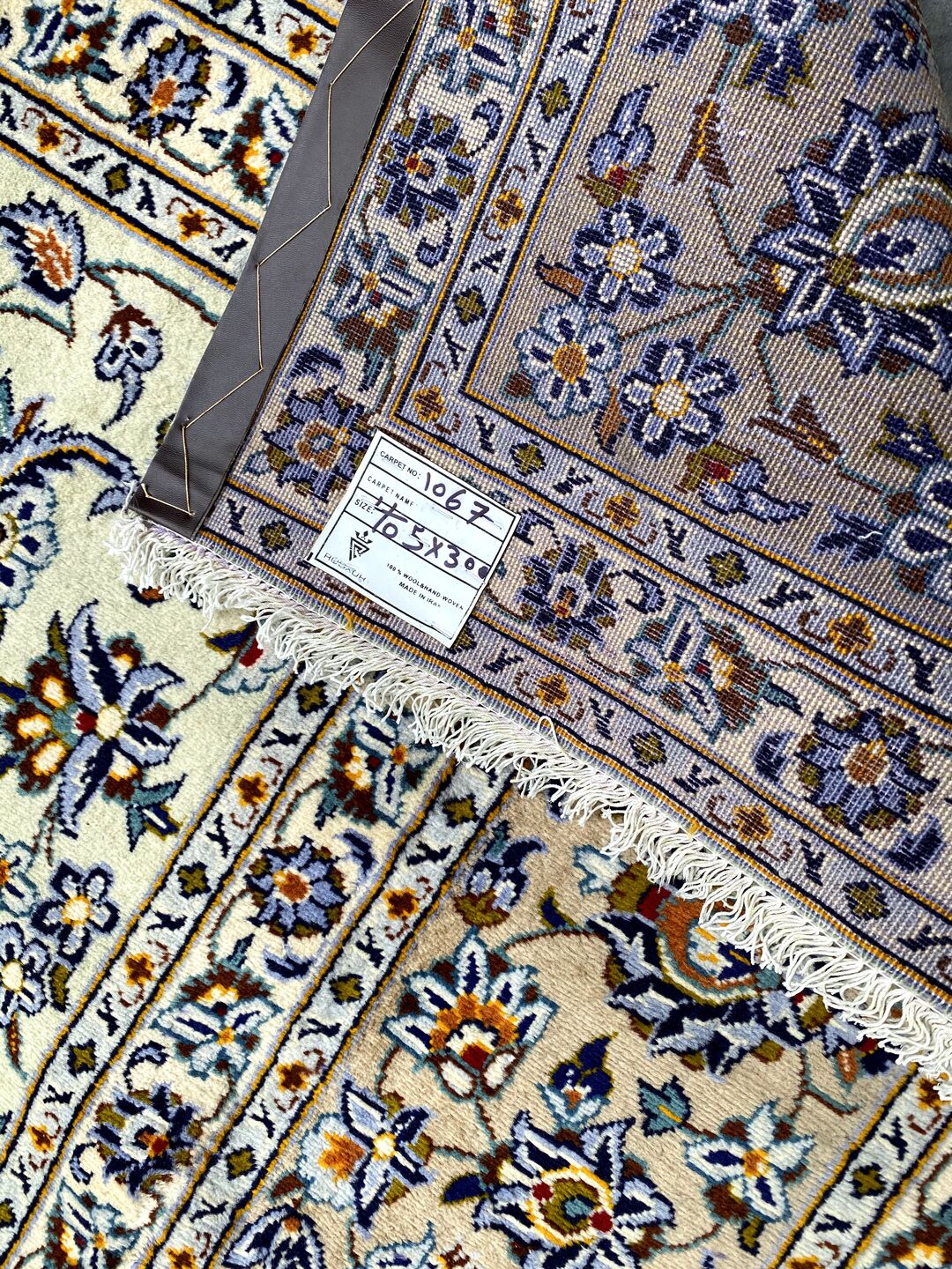 4x3M Royal Beige Persian Kashan Rug - Image 10
