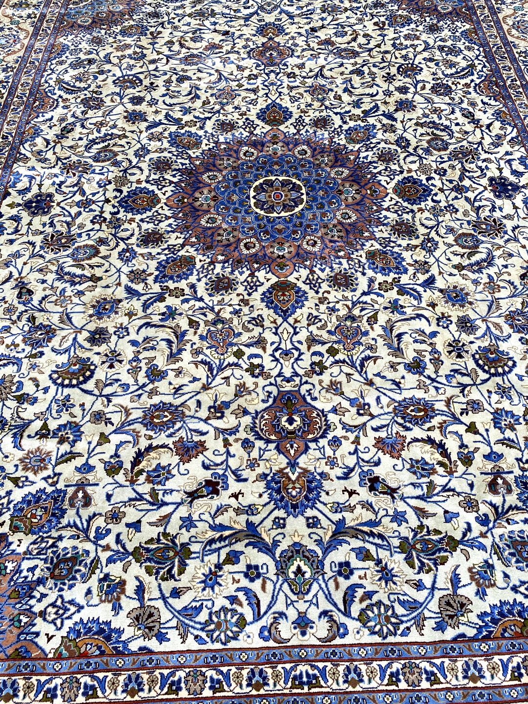 4x3M Fine Pistachio Kashmar Rug - Image 4