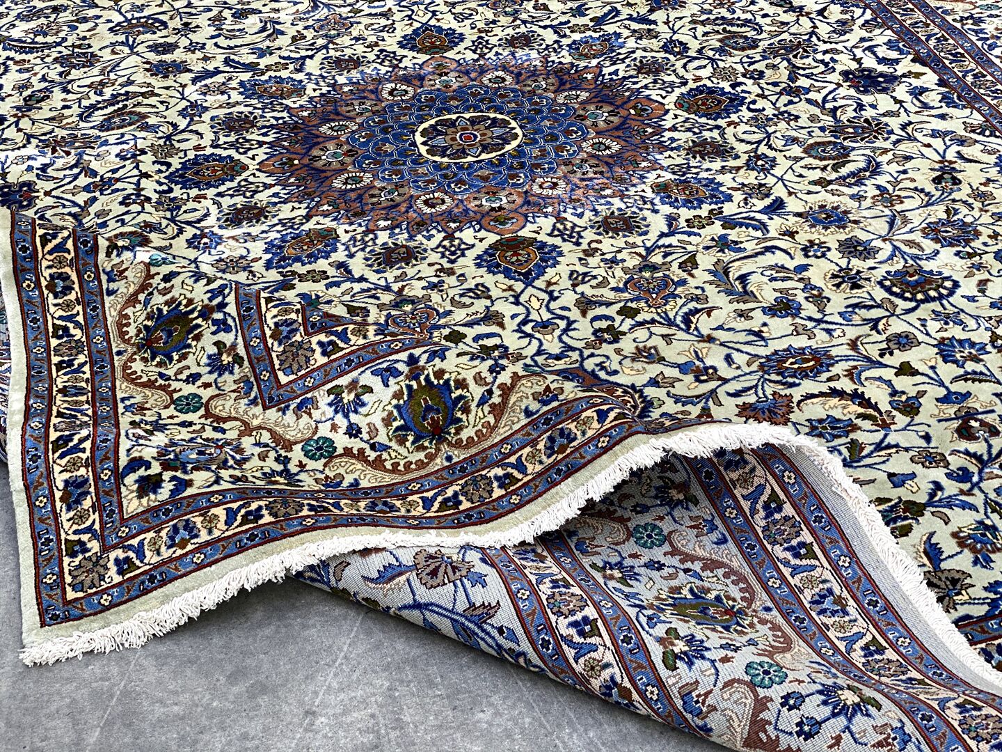 4x3M Fine Pistachio Kashmar Rug - Image 6