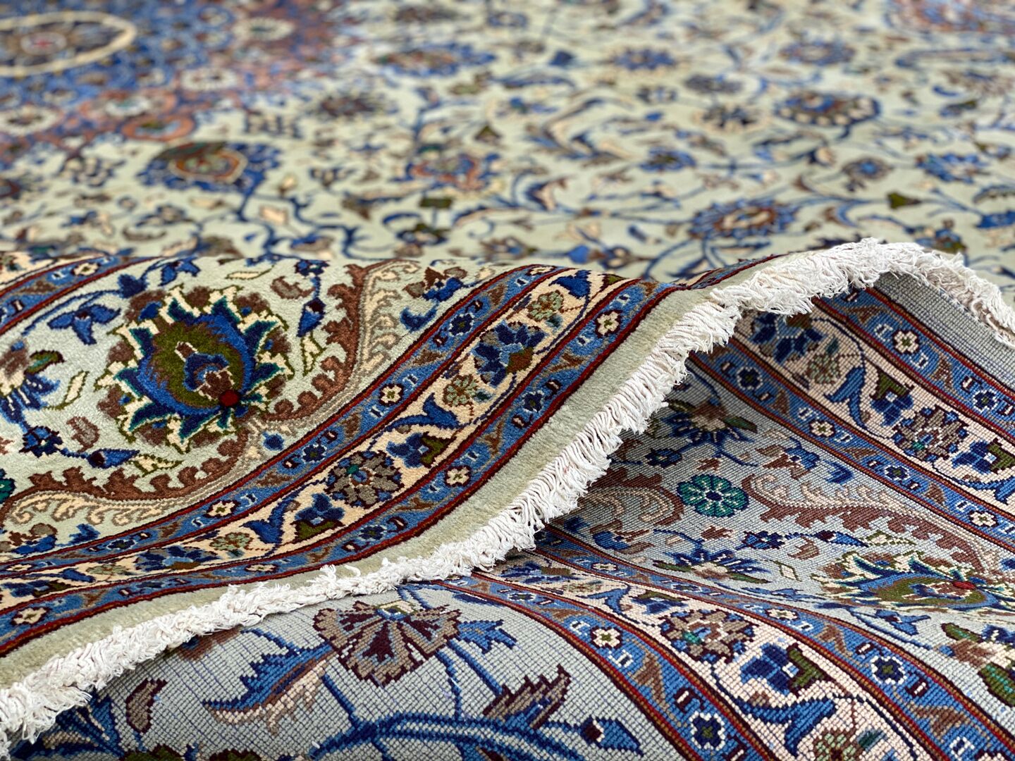 4x3M Fine Pistachio Kashmar Rug - Image 11