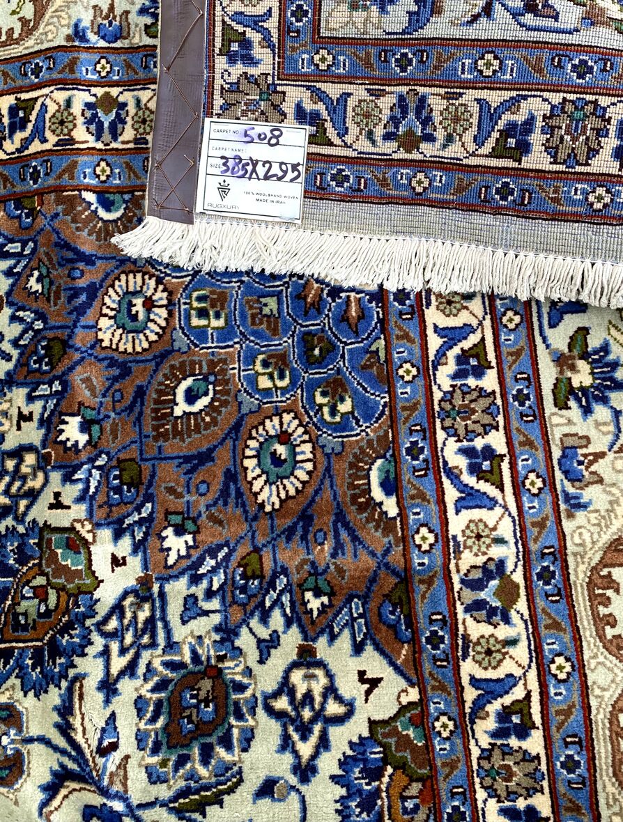 4x3M Fine Pistachio Kashmar Rug - Image 7