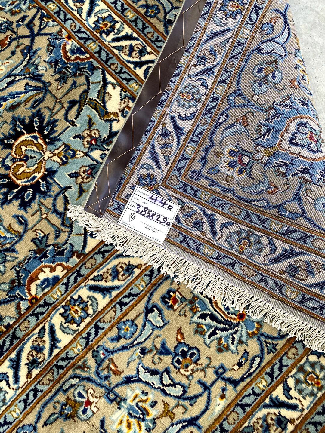 4x3M Pistachio Tone Persian Kashan - Image 8