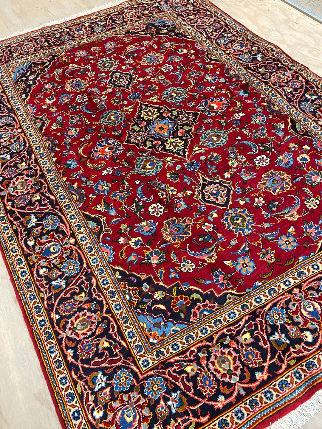 2x1.5M Fine Persian Kashan Rug - Image 4