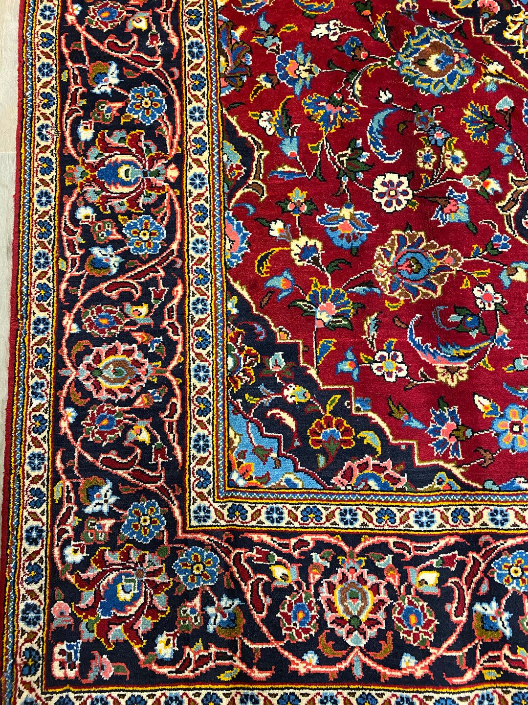 2x1.5M Fine Persian Kashan Rug - Image 5