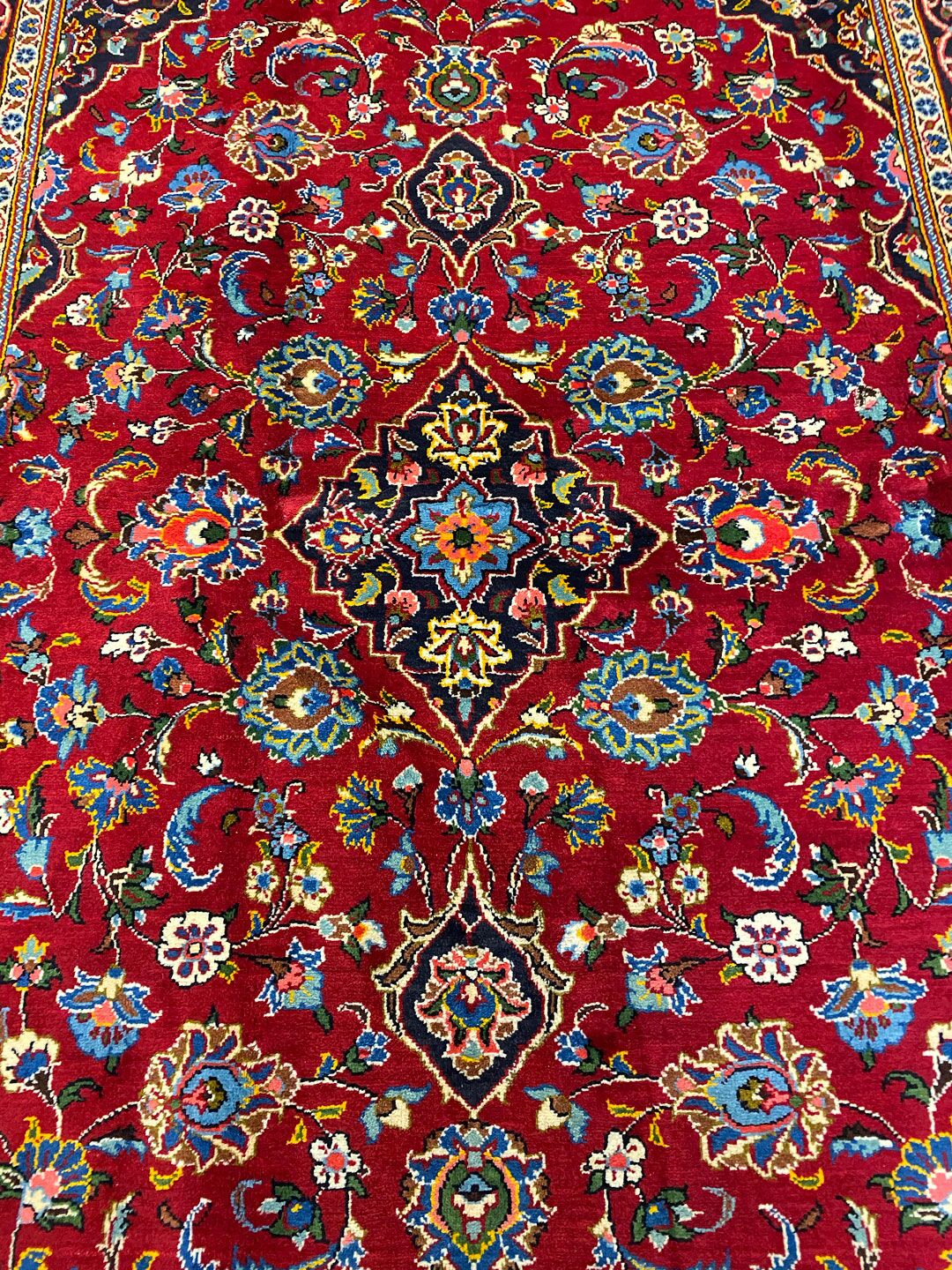 2x1.5M Fine Persian Kashan Rug - Image 6