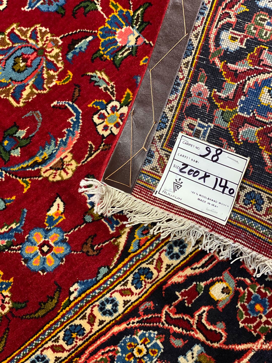 2x1.5M Fine Persian Kashan Rug - Image 7