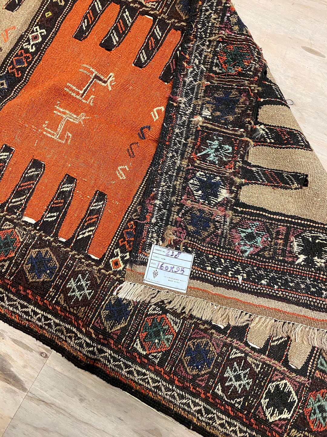 1.6x1M Kurdi Handmade Kilim - Image 5