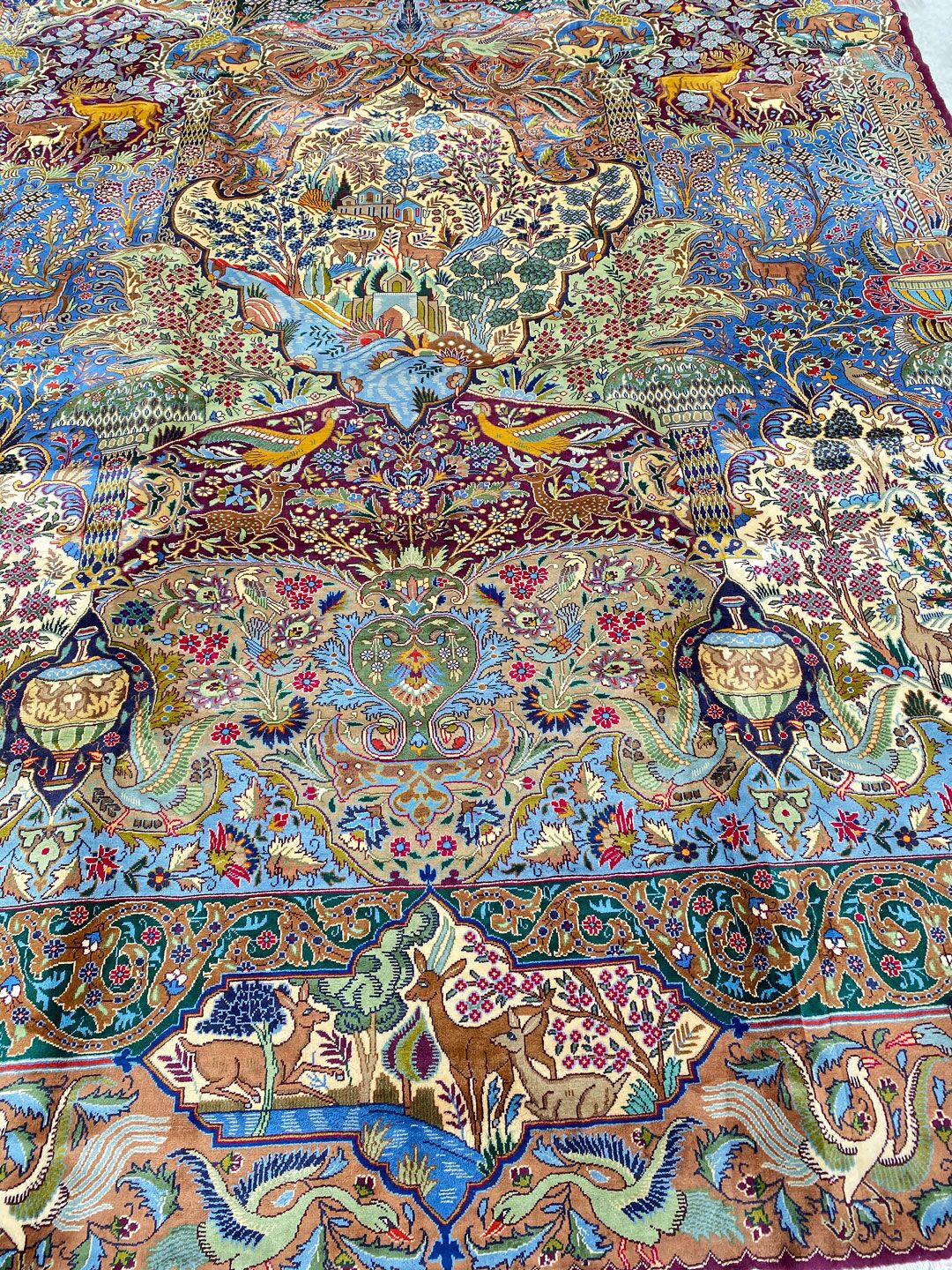 4x3M Pictorial Garden Of Eden Kashmar Rug