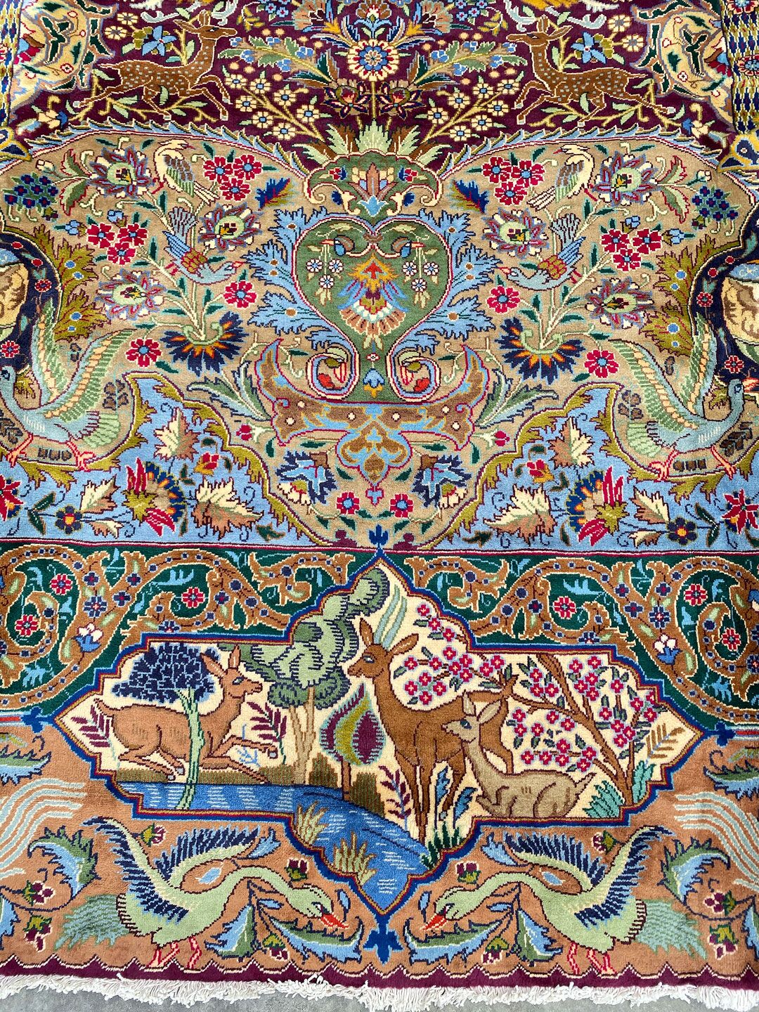 4x3M Pictorial Garden Of Eden Kashmar Rug - Image 6