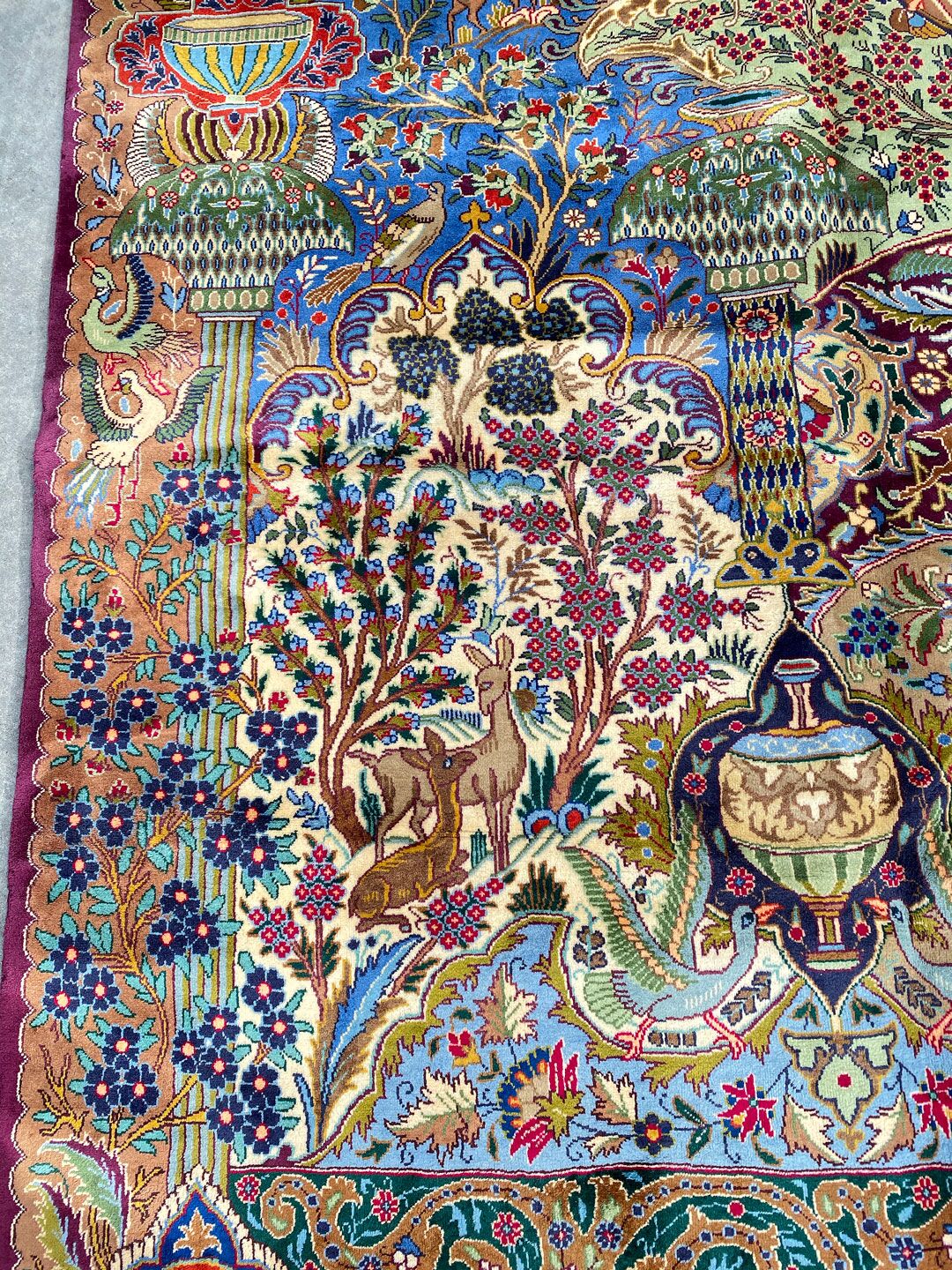 4x3M Pictorial Garden Of Eden Kashmar Rug - Image 7