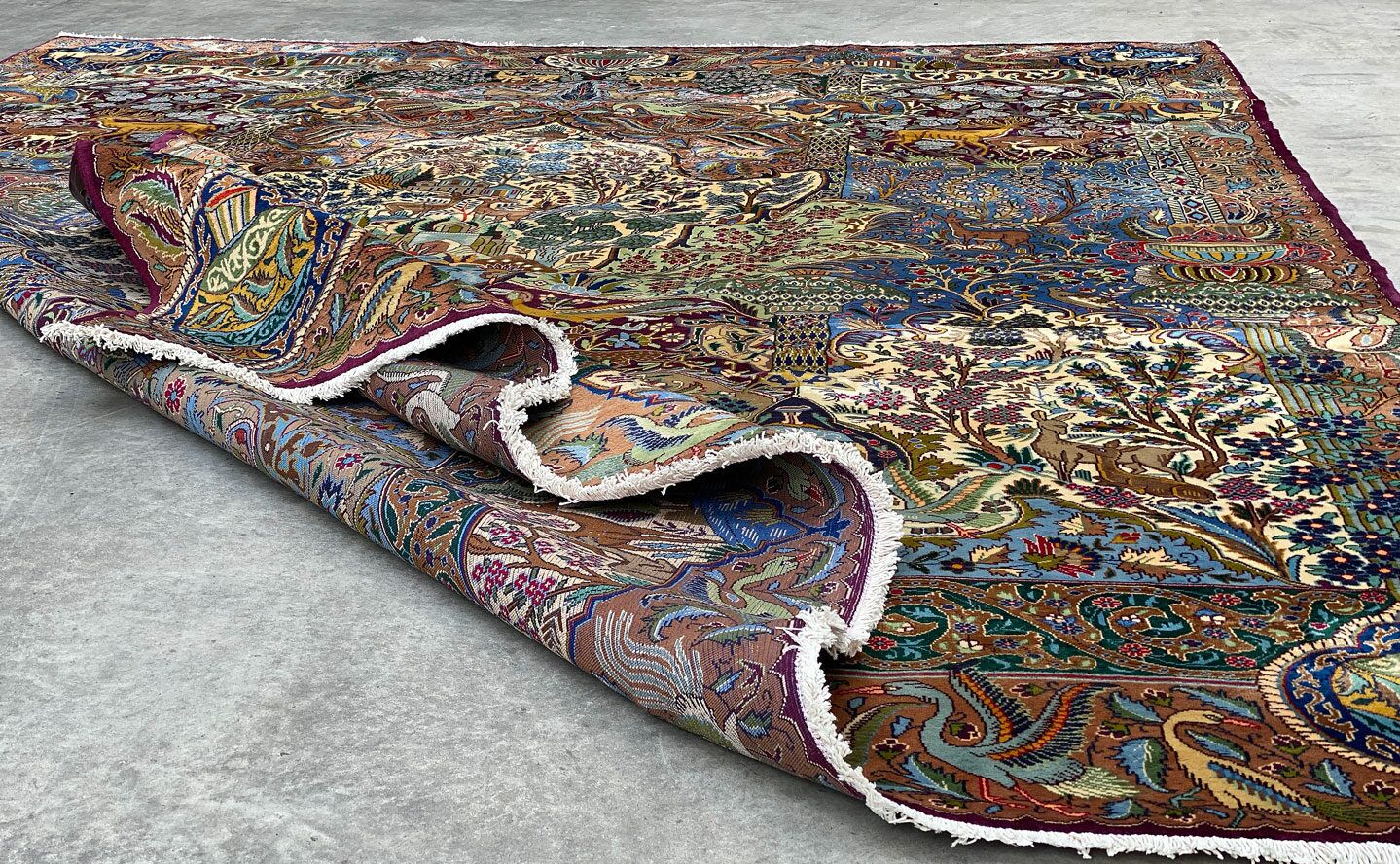 4x3M Pictorial Garden Of Eden Kashmar Rug - Image 12