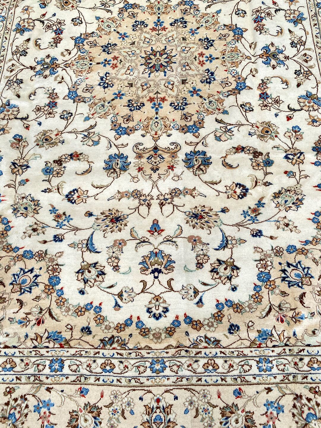 3.3x2.5M Beige Persian Kashan - Image 4