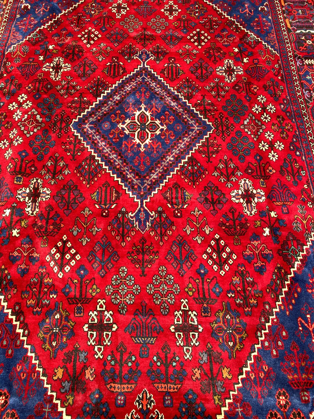 3.5x2.5M Geometric Design Joshaghan Persian Rug - Image 4