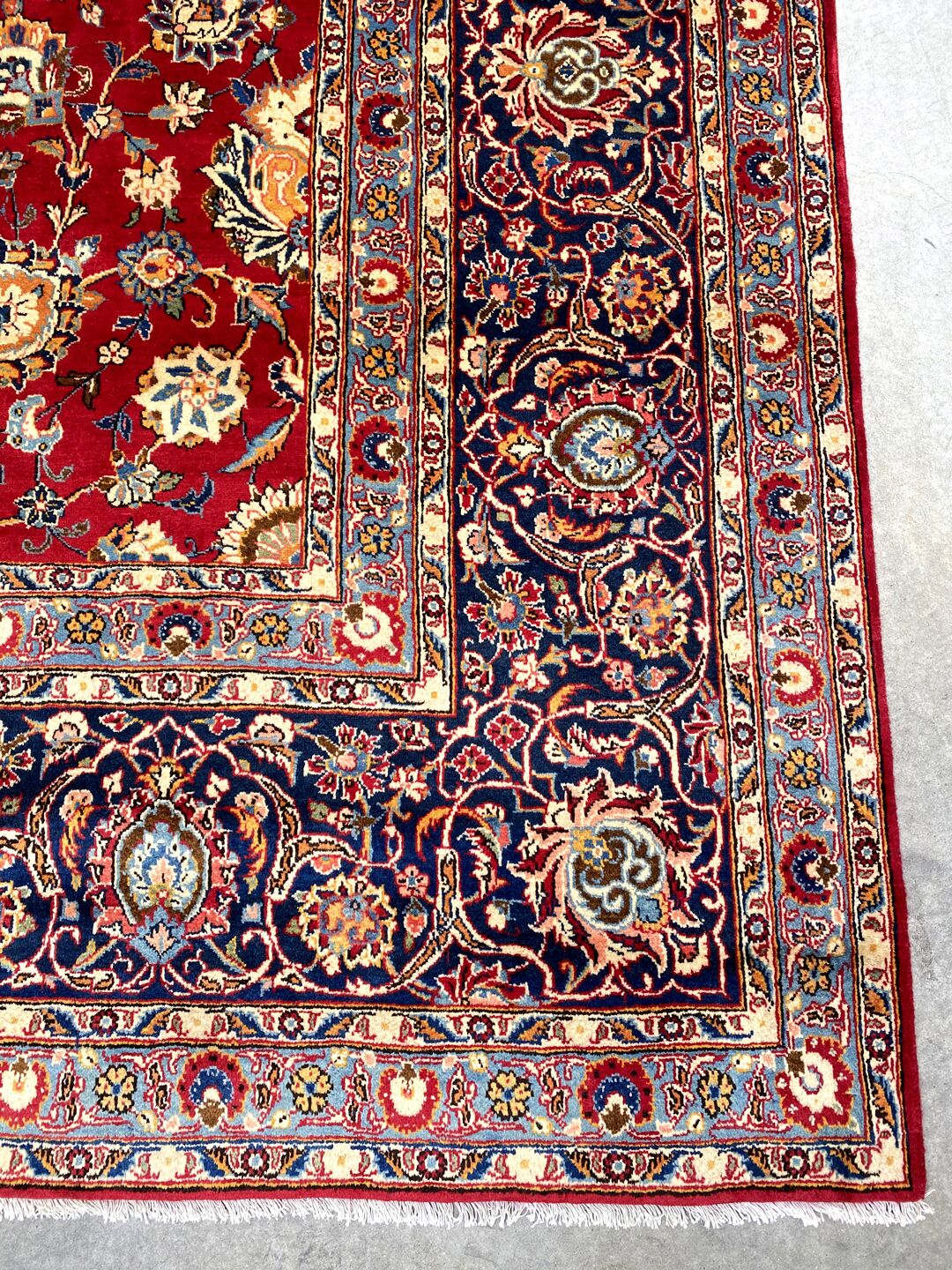 4.2x3M Antique Afshan Kashan Rug - Image 5