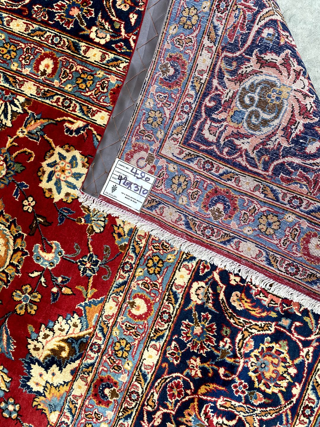 4.2x3M Antique Afshan Kashan Rug - Image 8