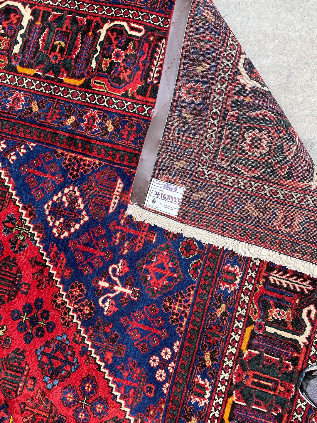 4x3M Vintage Joshaghan Persian Rug - Image 9